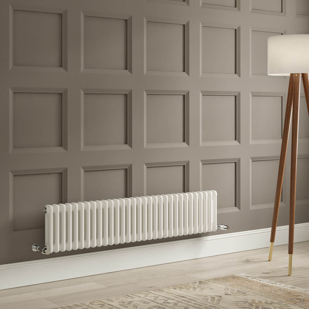 Brenton Olympus Horizontal 2 Column Radiator - White