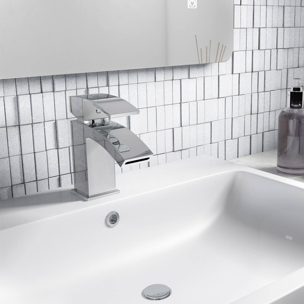 Vellamo City Waterfall Basin Mixer Tap & Waste
