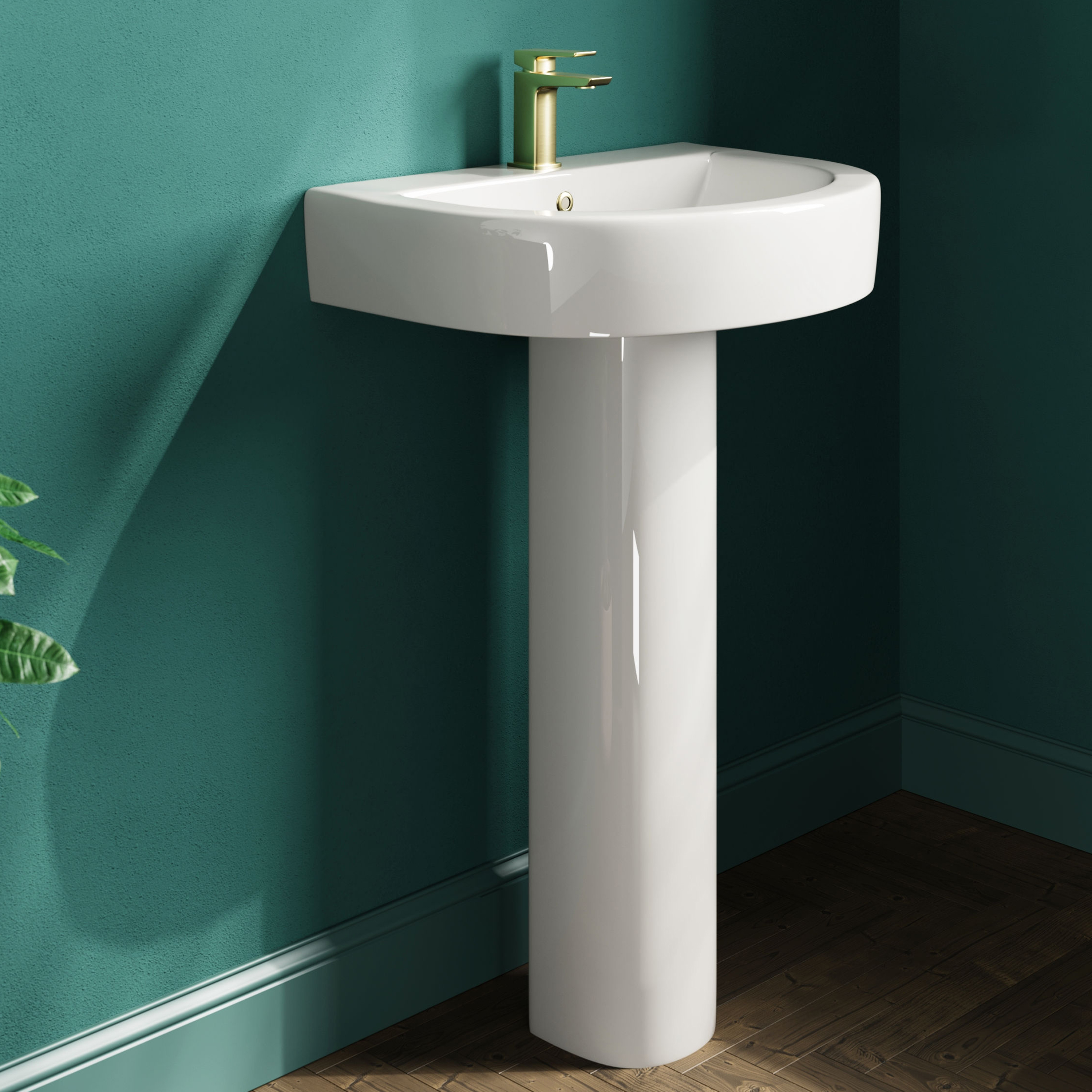 Lorraine 550mm Basin & Full Pedestal