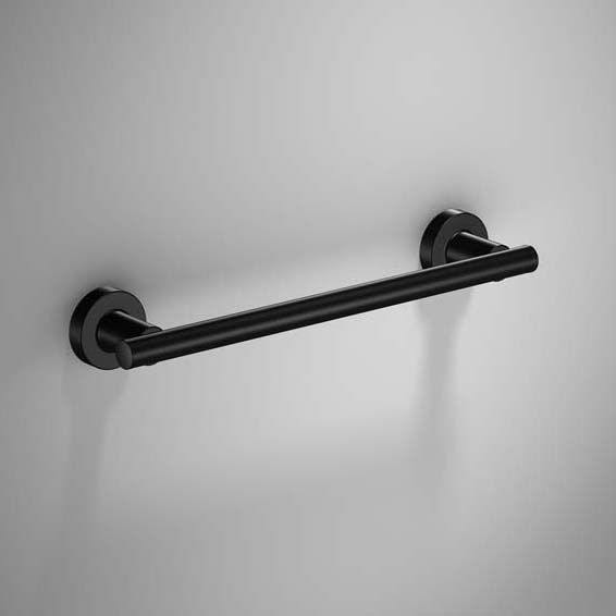 Sonia Tecno Project Black Towel Rail - 330 / 510 / 660mm