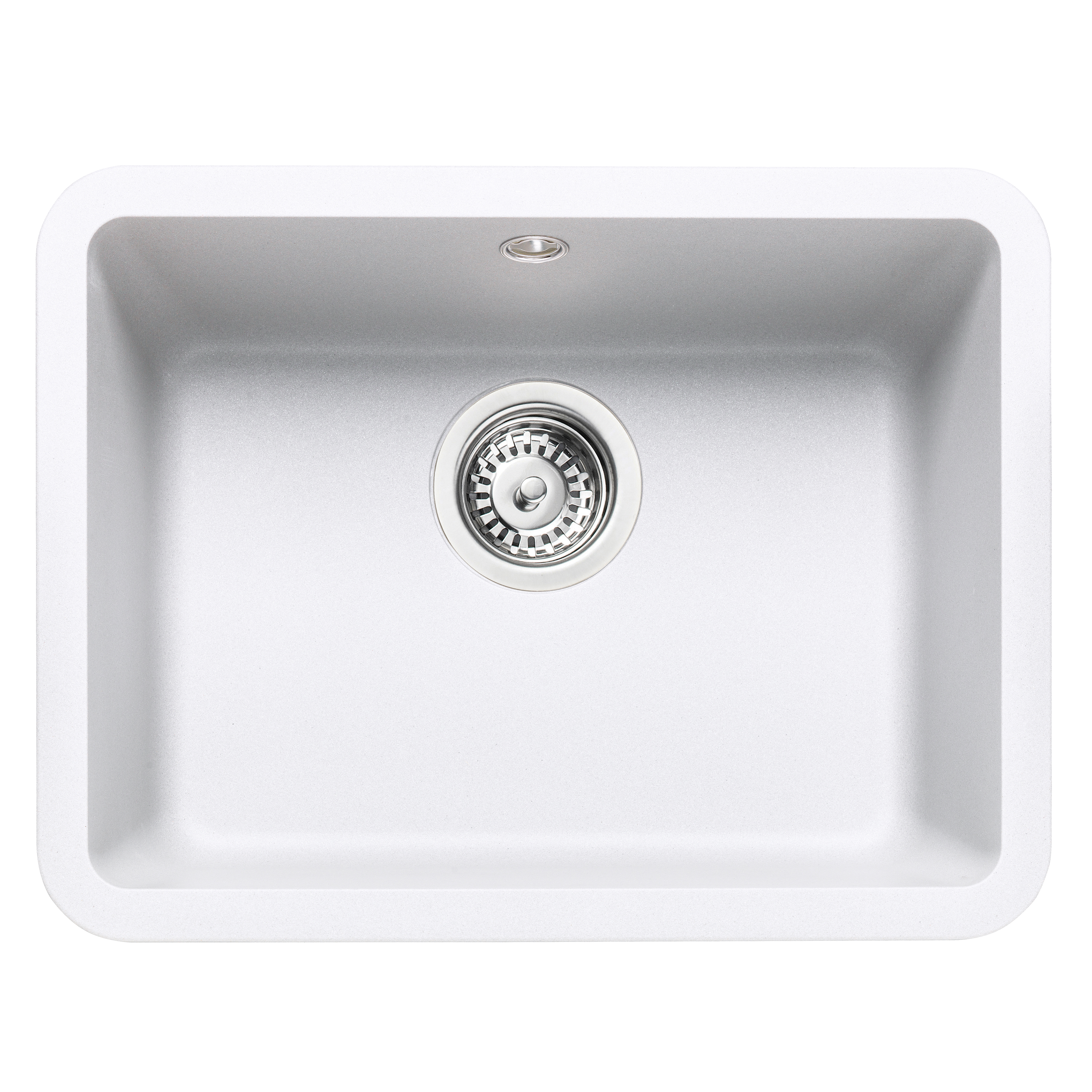 Rangemaster Paragon Compact 1 Bowl Granite Composite Undermount Kitchen sink & Waste Kit - 501 x 377mm