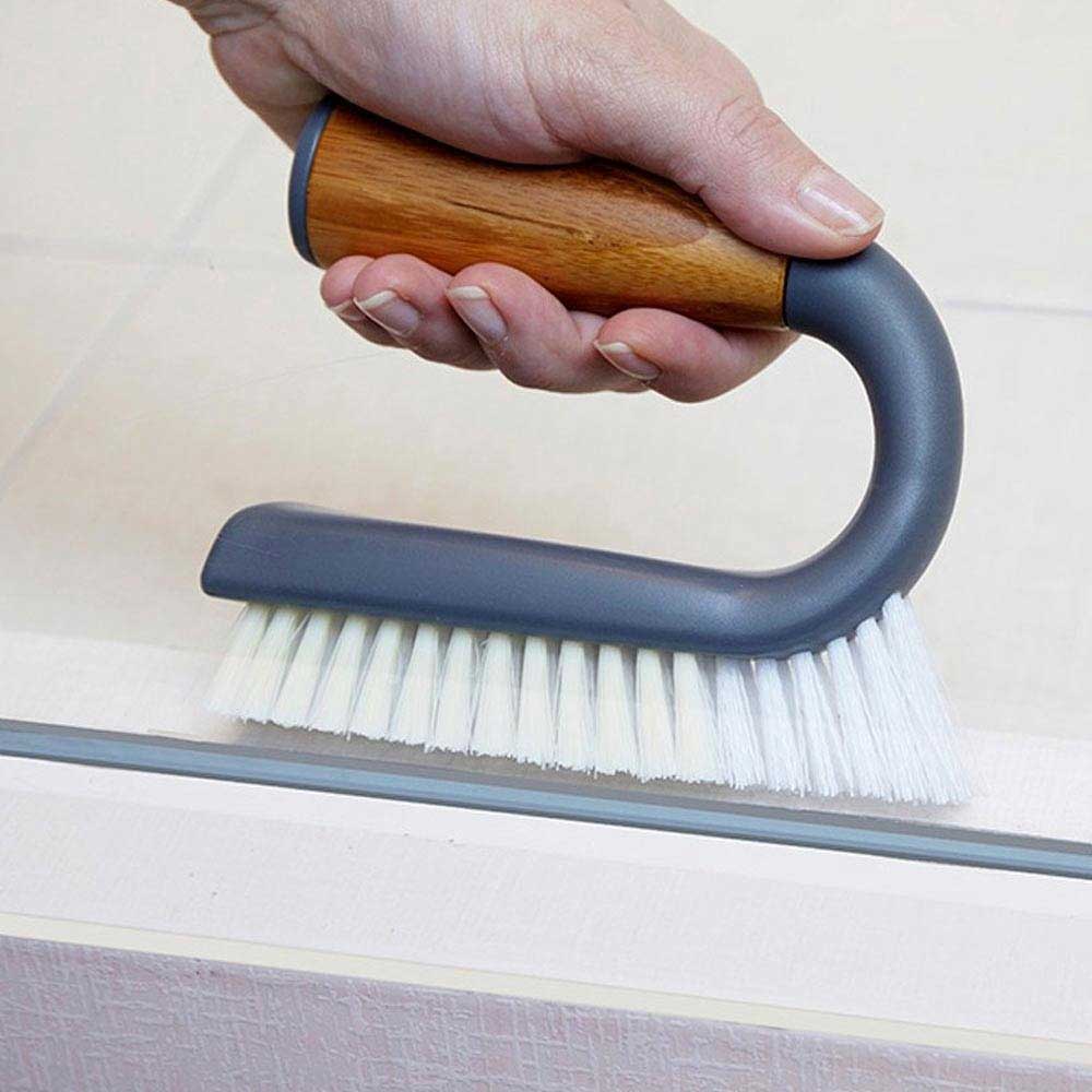 Full Circle Grunge Buster Grout & Tile Brush - Grey