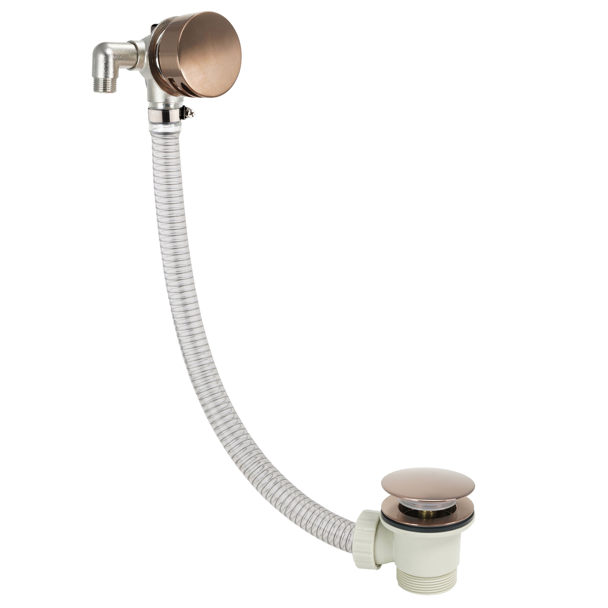 VOS Overflow Bath Filler with Click Clack Waste - Brushed Bronze