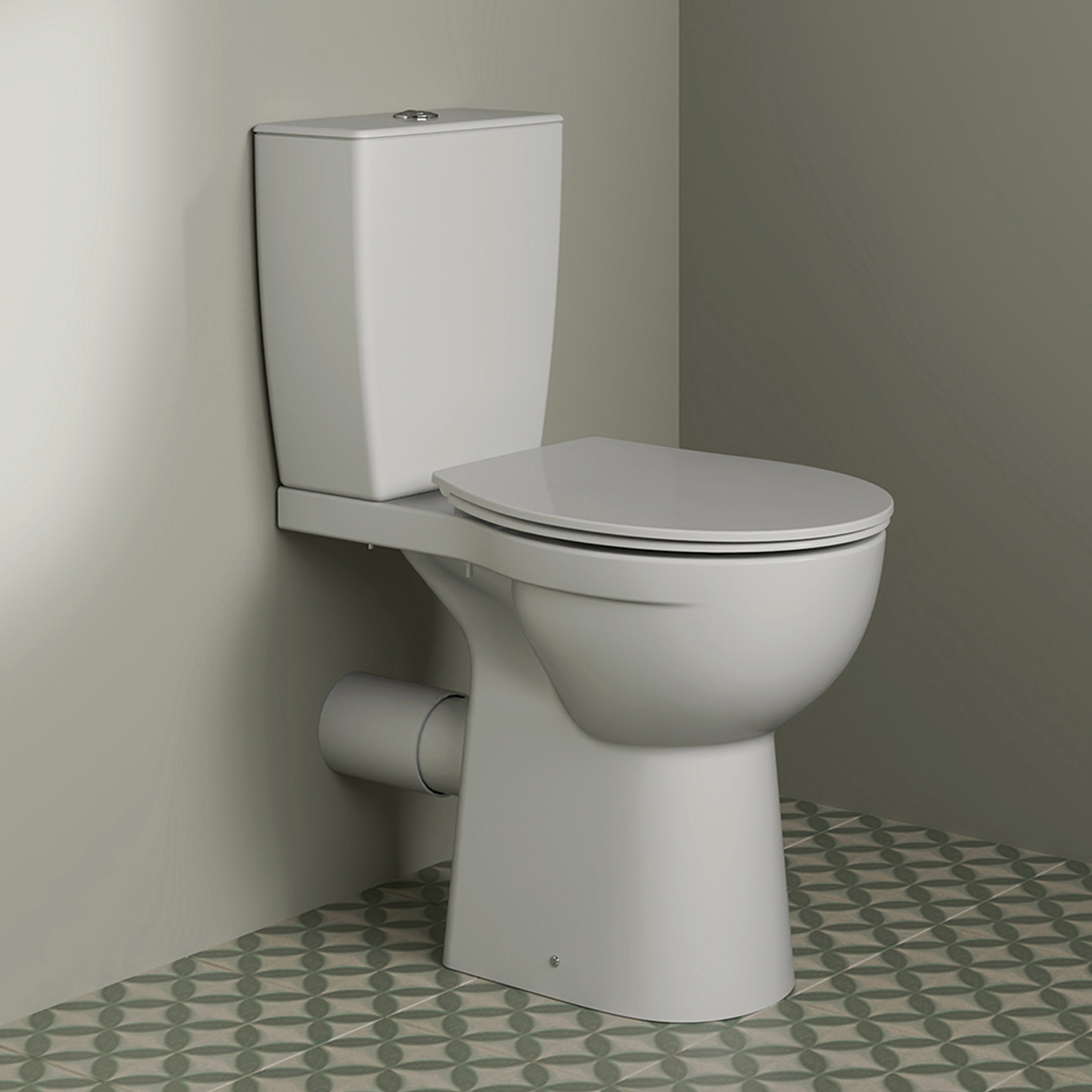 Ideal Standard Eurovit+ Comfort Height Close Coupled Toilet with Soft Close Seat