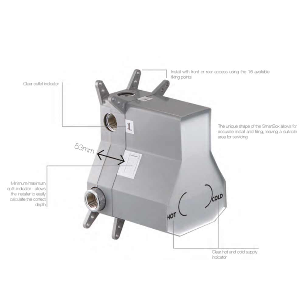 Flova Levo Concealed Manual Shower Valve with 2-Way Diverter