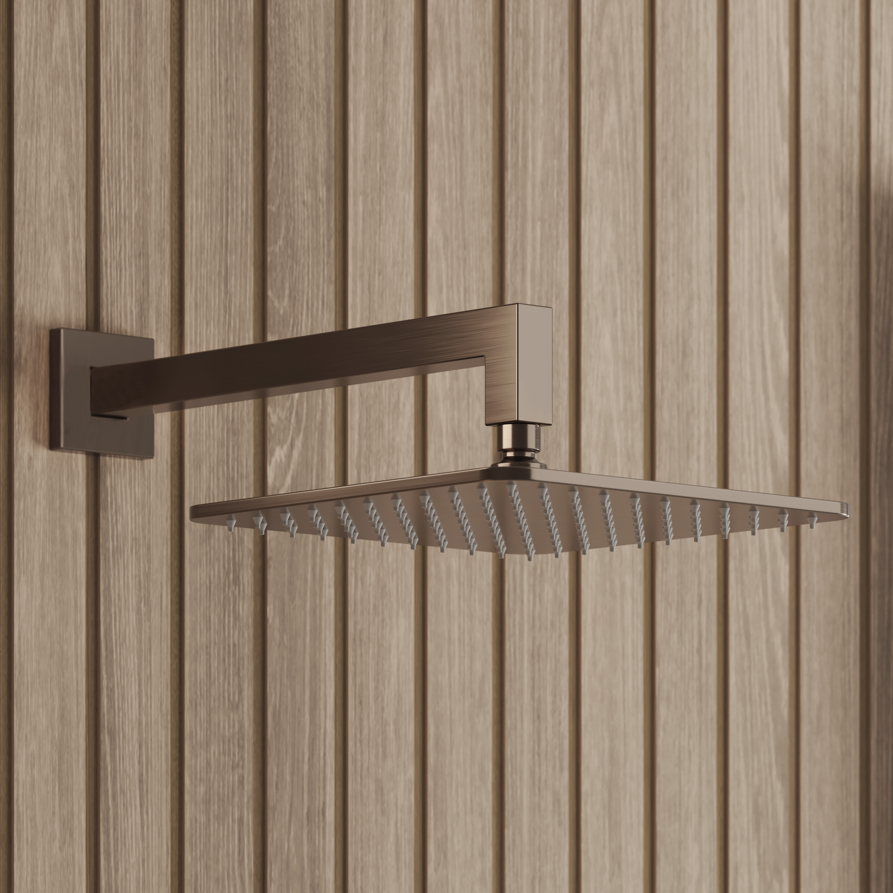 Core 1 Outlet Concealed Valve & Fixed Wall Mounted Square Shower Head