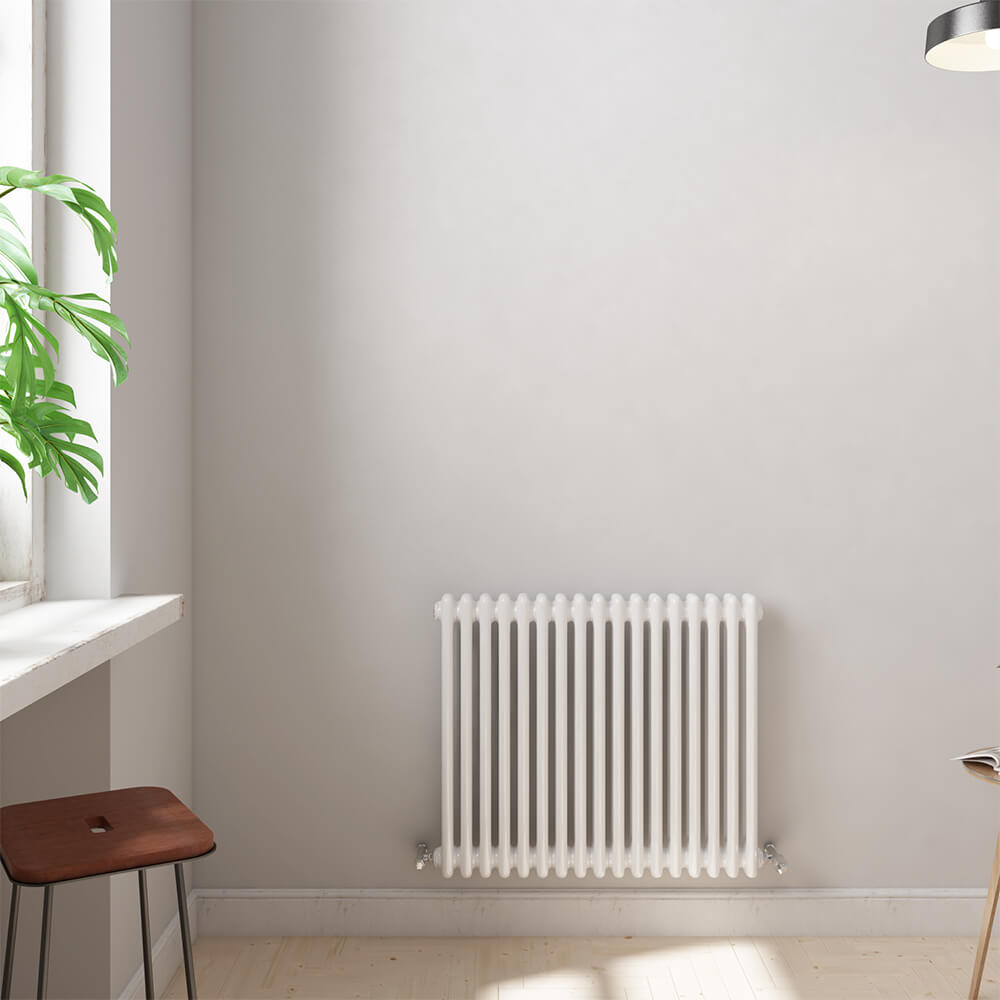 Brenton Olympus Horizontal 2 Column Radiator - White