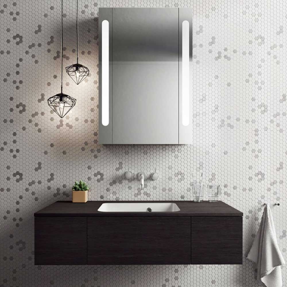 Crosswater MPRO Wall Mounted Basin Mixer with Twin Levers & Spout