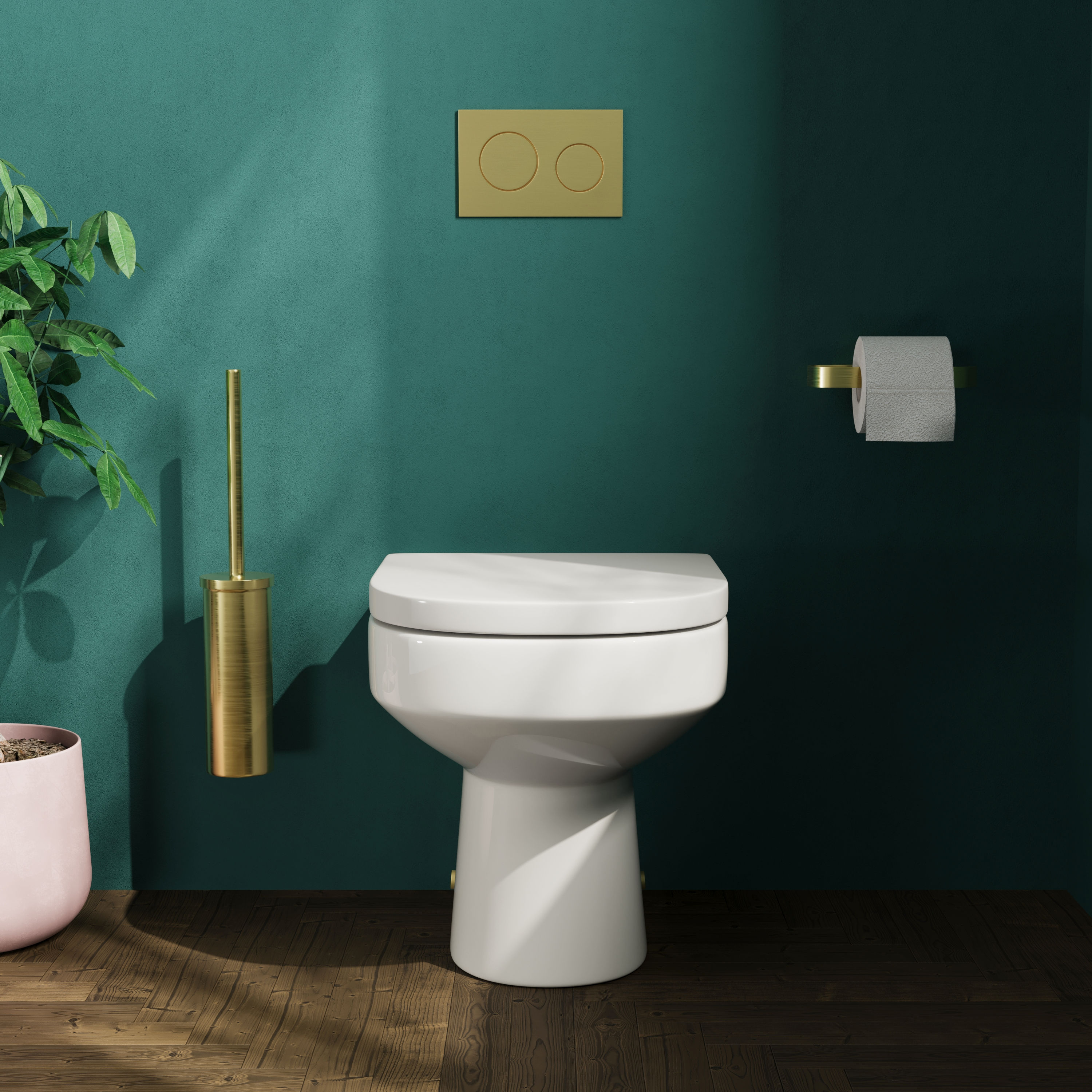 Lorraine Rimless Back To Wall Toilet & Soft Close Seat