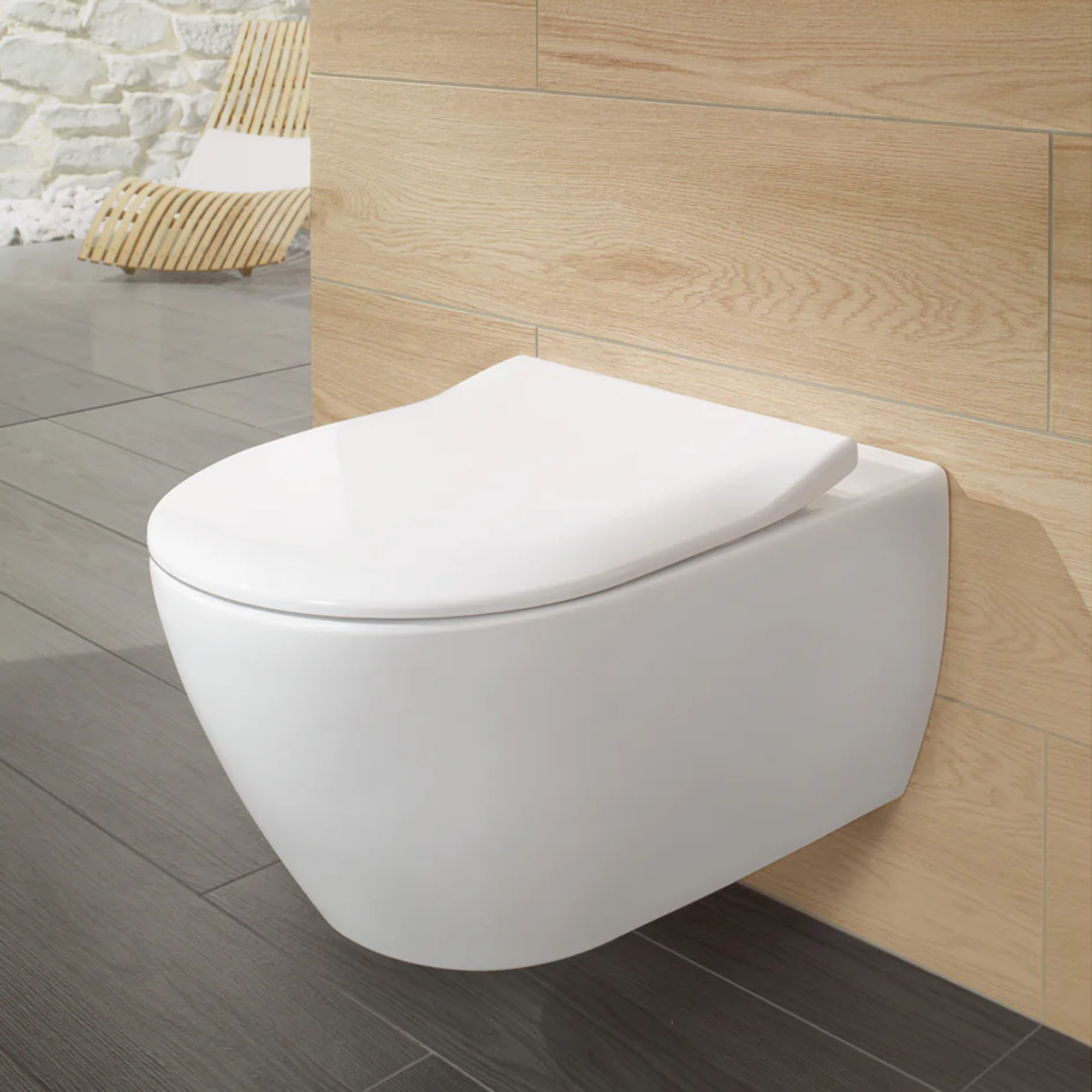 Villeroy & Boch Subway 2.0 Rimless Wall Mounted Toilet & Soft Close Toilet Seat