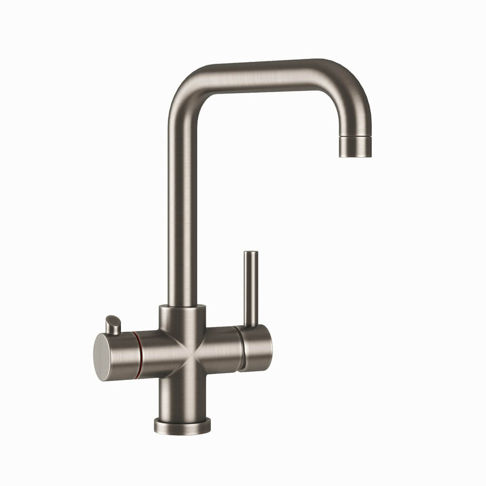 Vellamo Kaffe 3-in-1 Instant Hot Water Tap with Boiler Unit & Filter - Gunmetal Grey