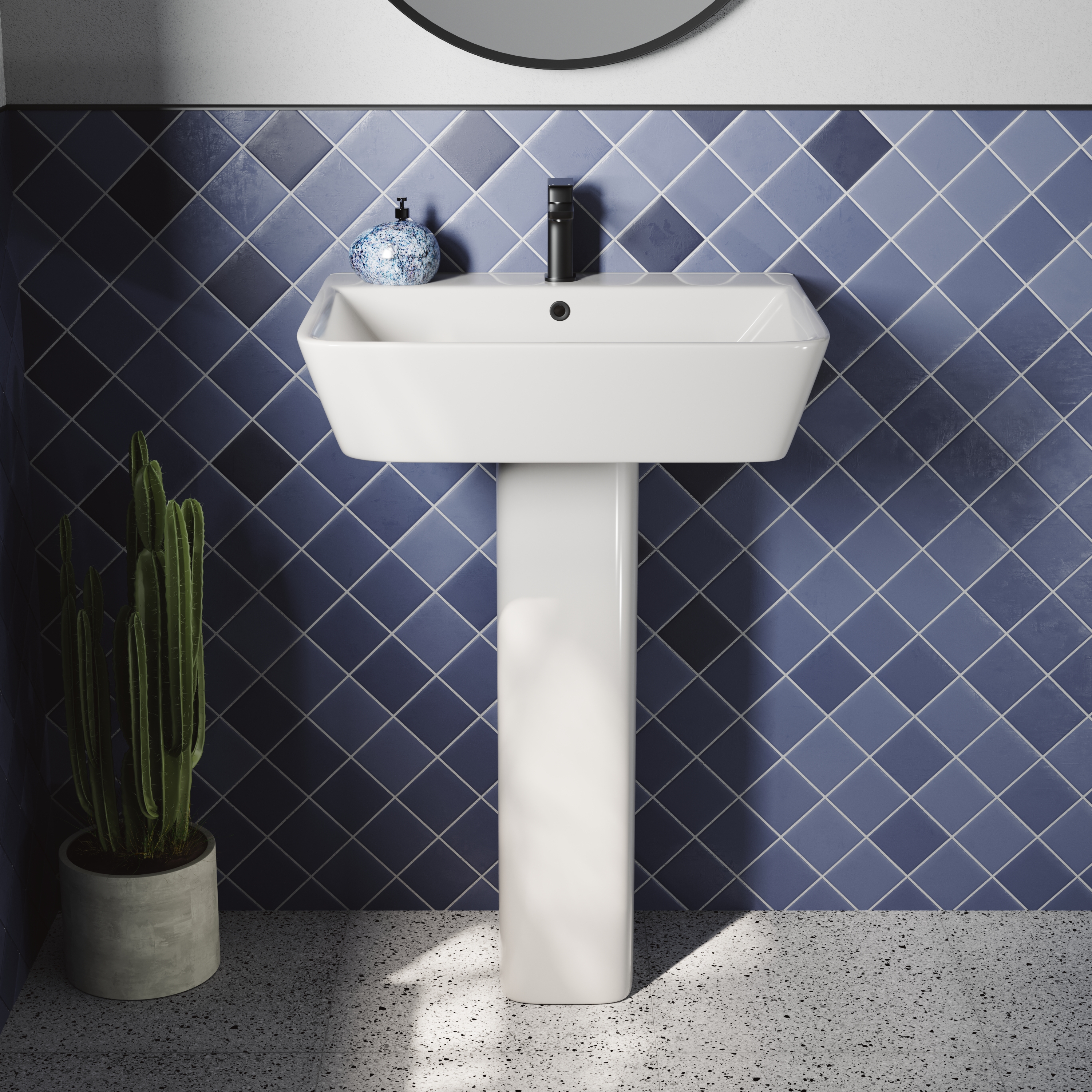 Harbour Icon Bathroom Suite with Rimless Toilet & Double Ended Bath