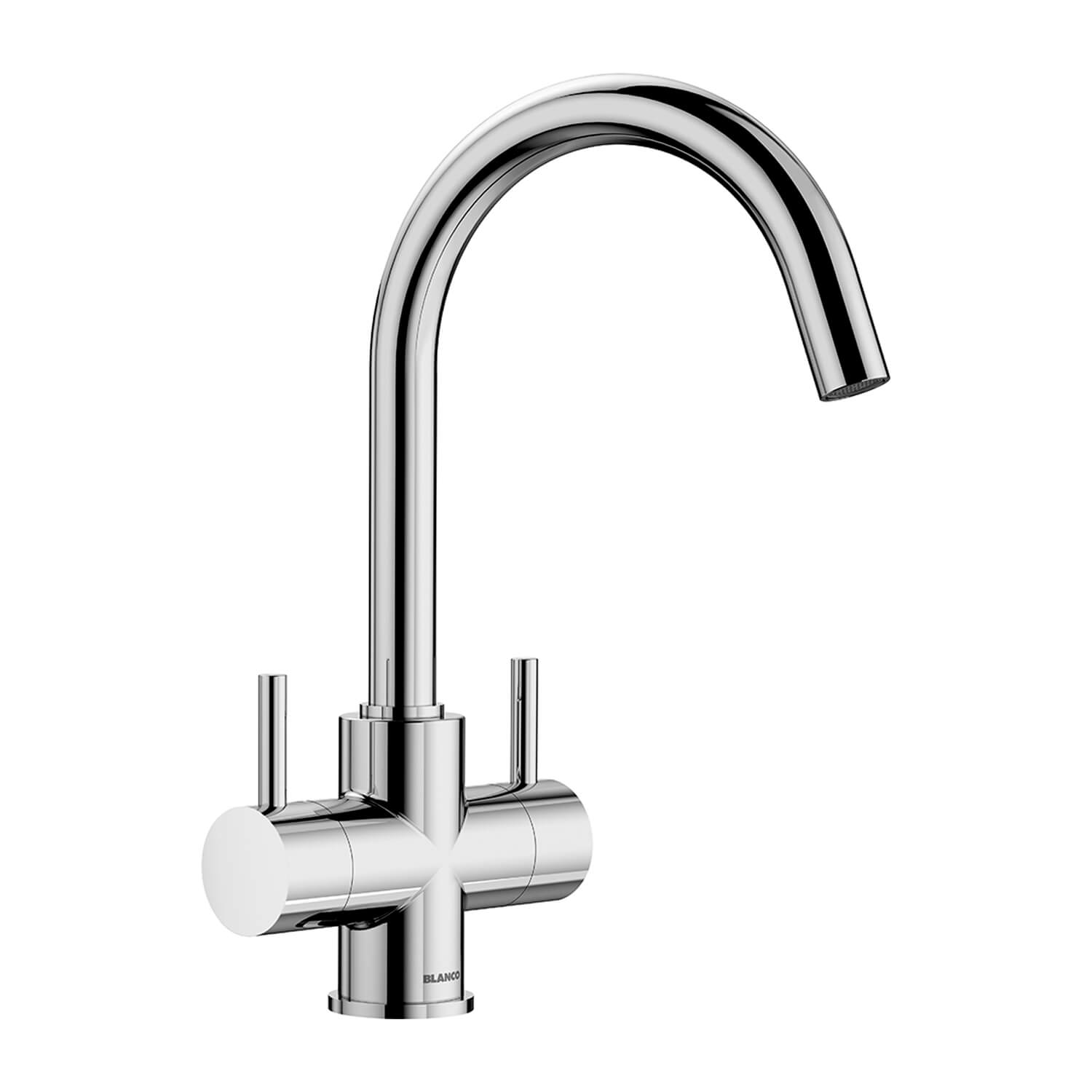 Blanco Camia WRAS Approved Twin Lever Mono Kitchen Mixer Tap - Chrome