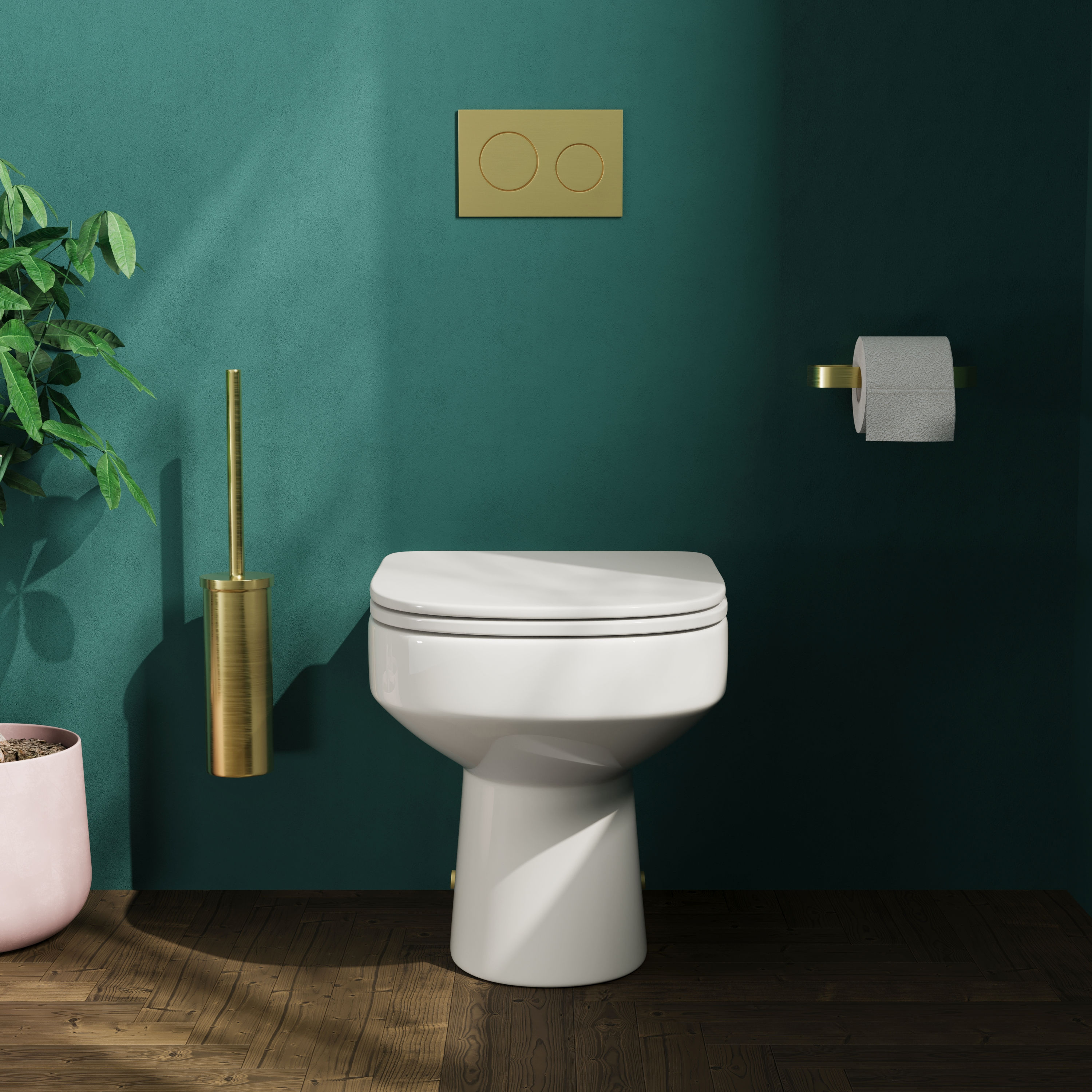 Lorraine Rimless Back To Wall Toilet & Soft Close Seat