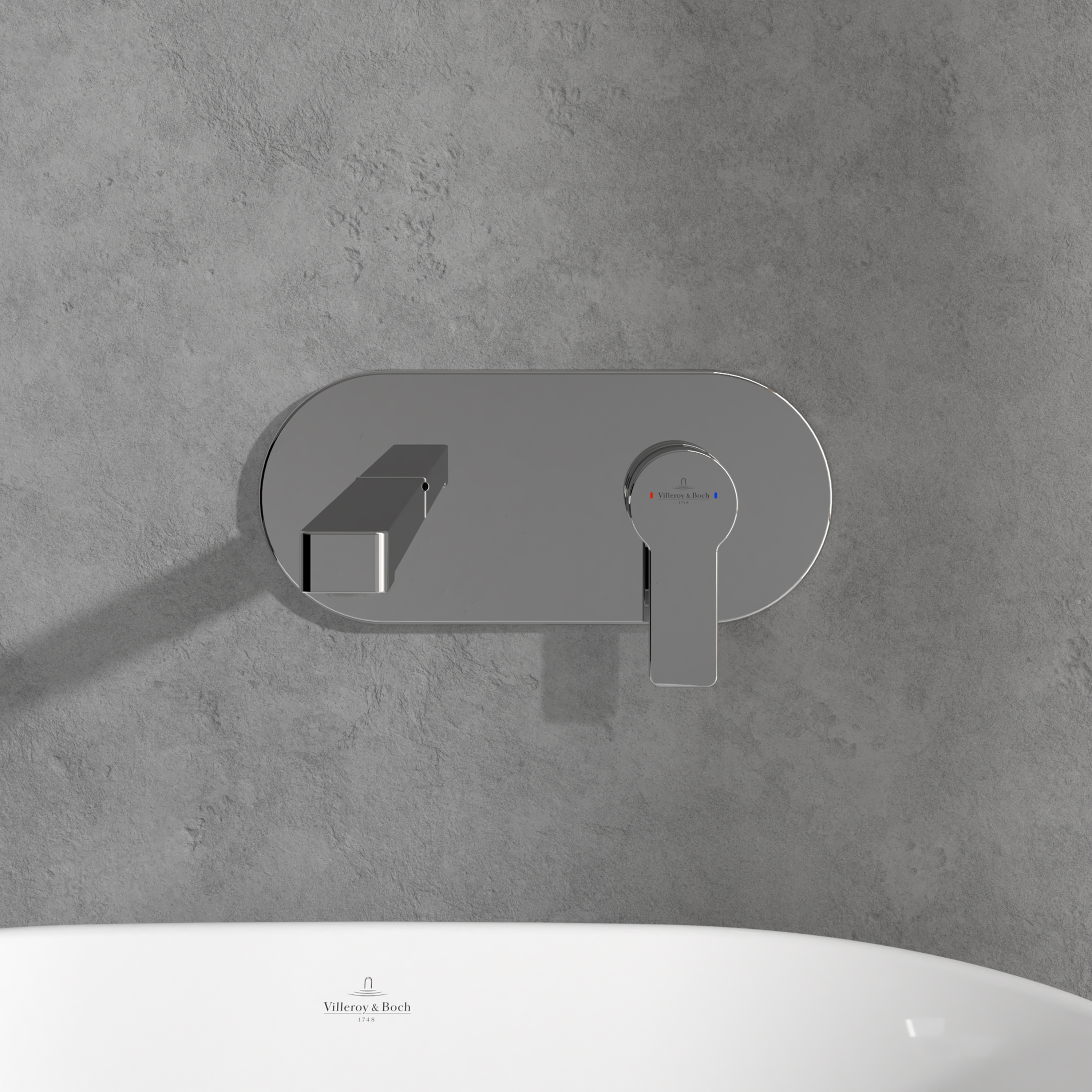 Villeroy & Boch Architectura Wall Mounted Basin Mixer Tap & Easy Installation Box