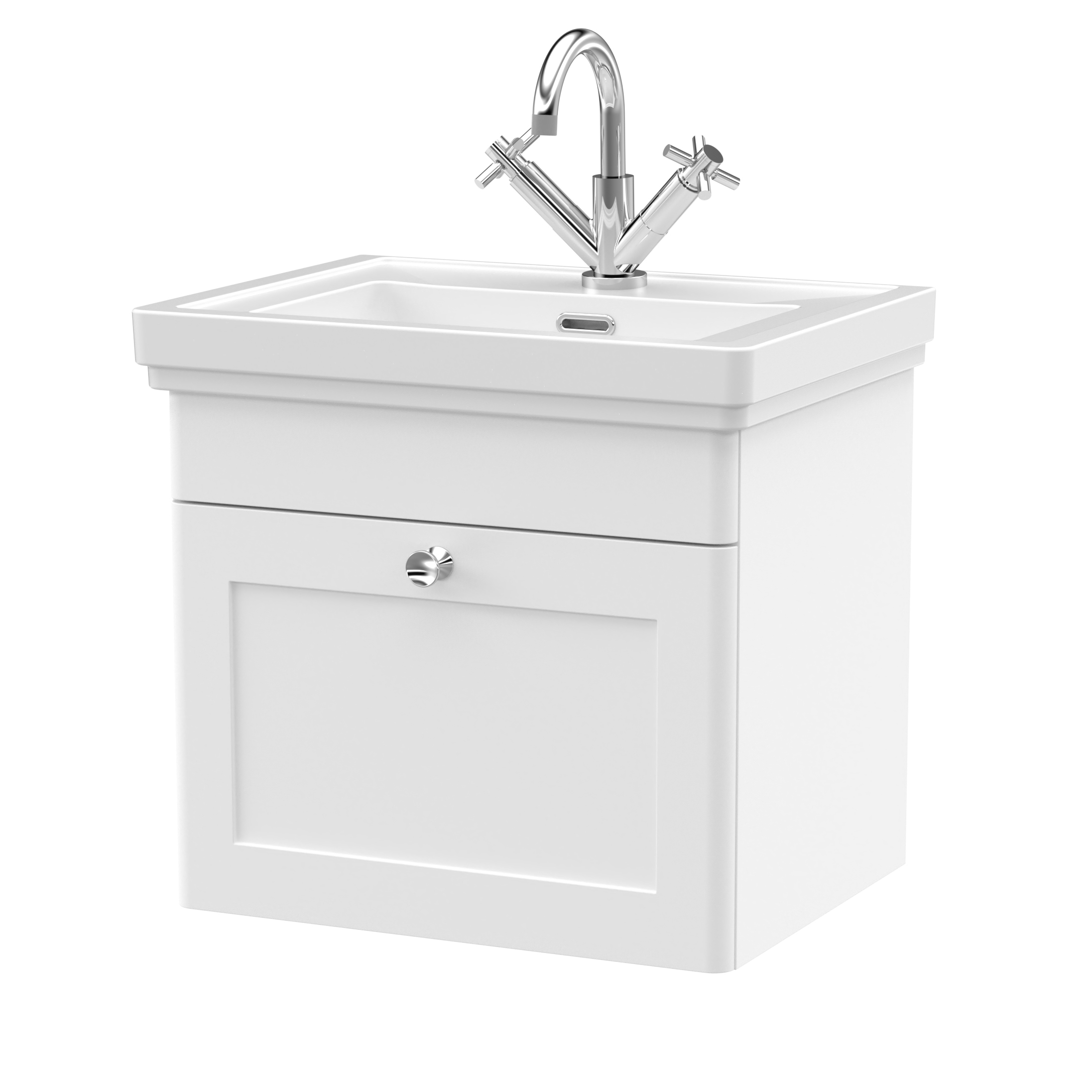Butler & Rose Ophelia 500mm Wall Mounted 1 Drawer Vanity Unit & Basin