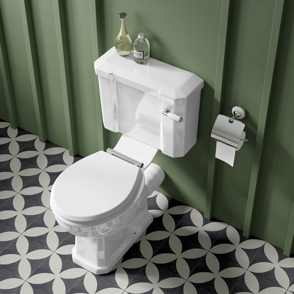 Butler & Rose Catherine Traditional Close Coupled Toilet (Excluding Seat)