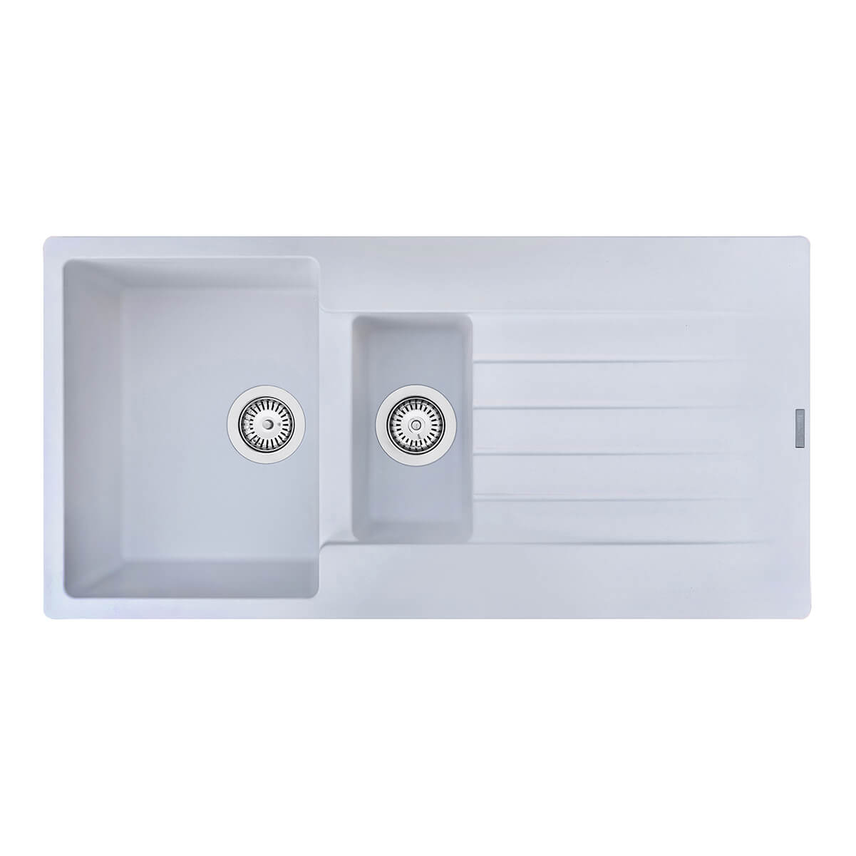 Reginox Harlem 1.5 Bowl Granite Composite Kitchen Sink & Waste Kit - 1000 x 500mm