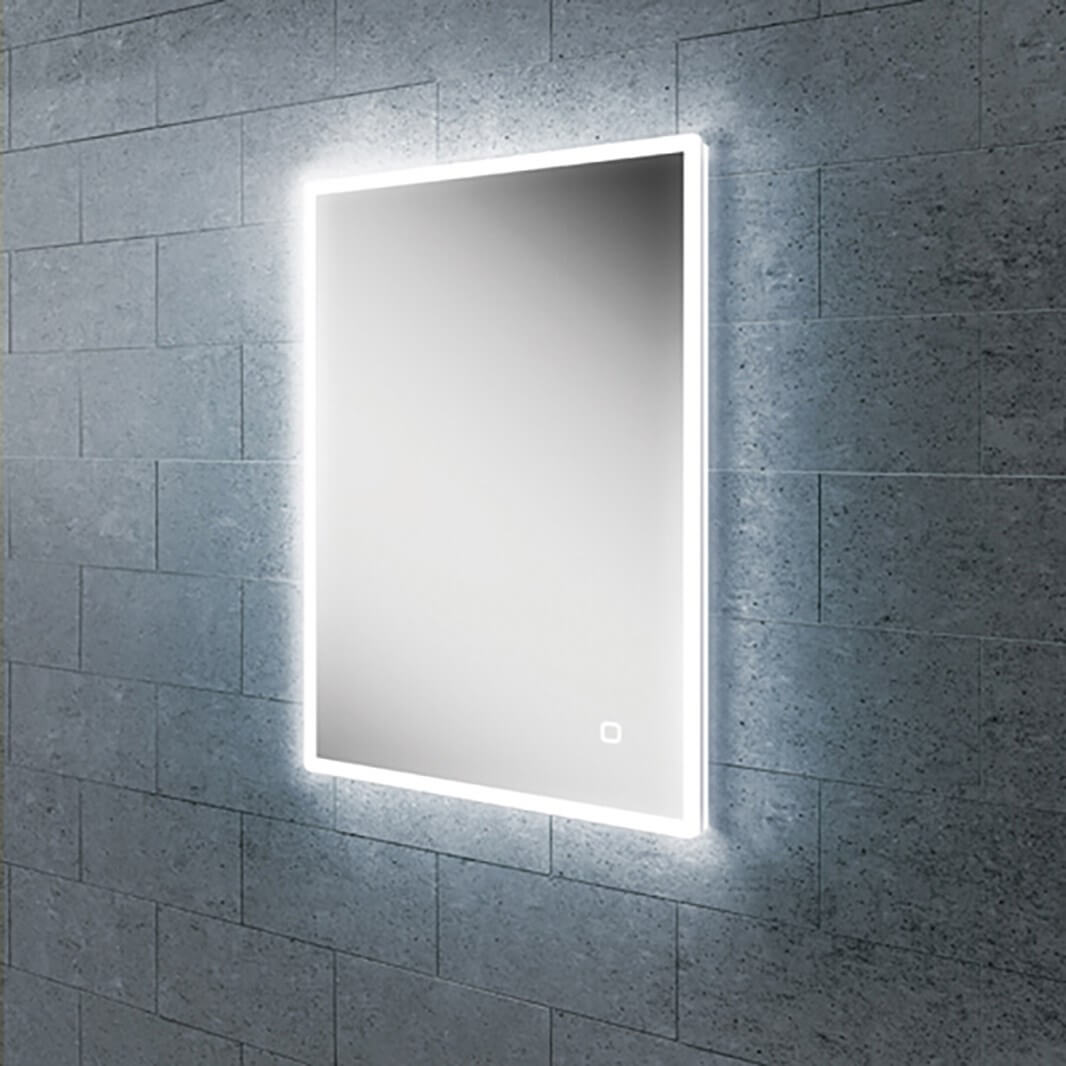 hib. Vega LED Illuminated Rectangular Mirror with Demister Pad & Colour Change LEDs