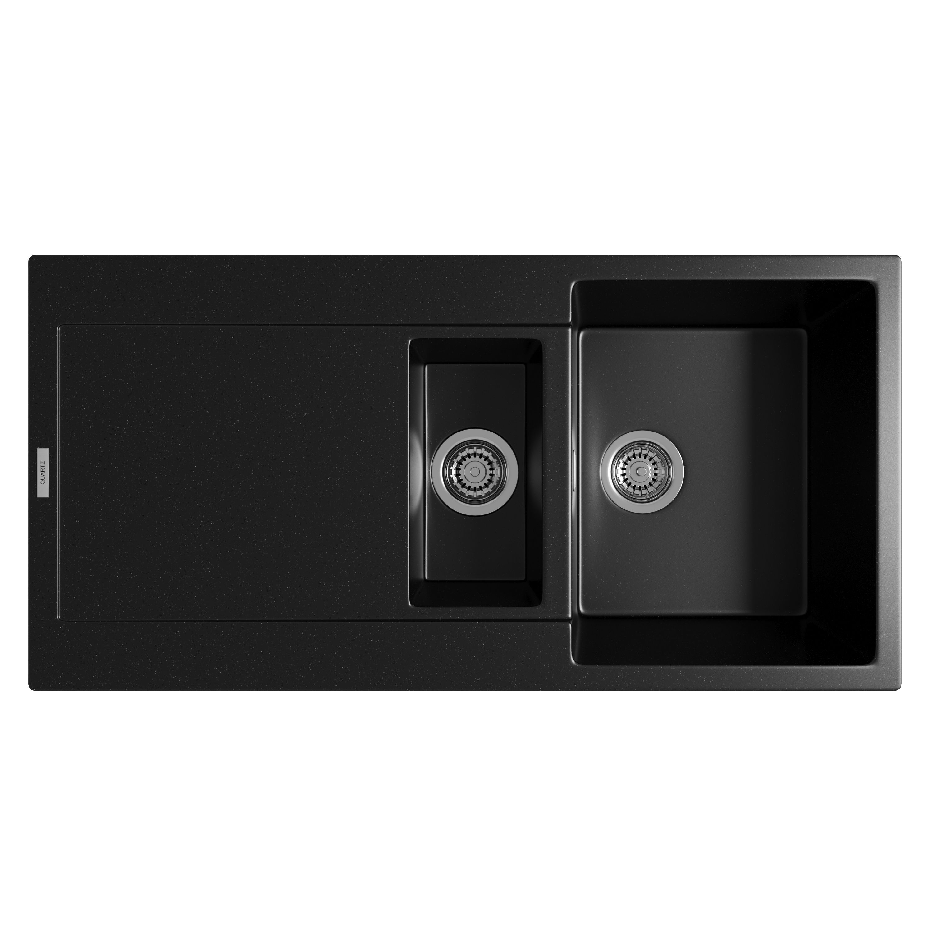 Vellamo Rocca 1.5 Bowl Granite Composite Inset Kitchen Sink & Waste - 1000 x 500mm