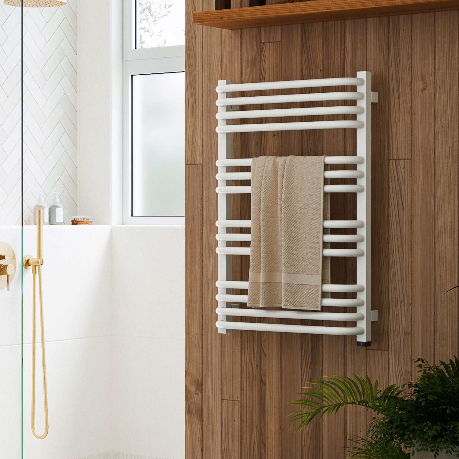 Terma Alex One Electric Heated Towel Rail with Heating Element