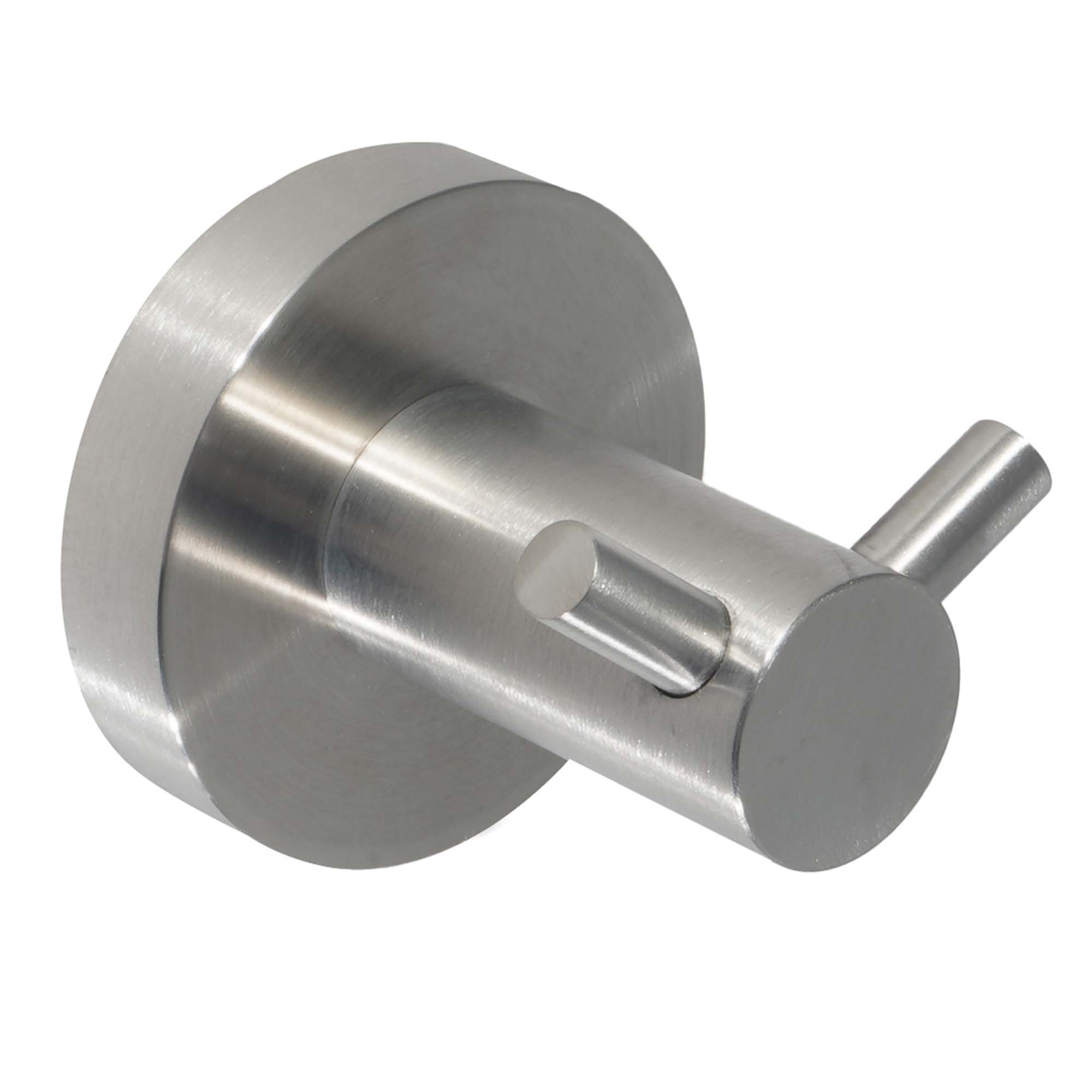 Inox Brushed Stainless Steel Double Robe Hook