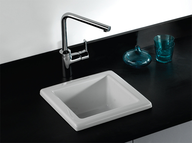 RAK Laboratory Sink 2 Single Bowl White Ceramic Sink - 330 x 330mm