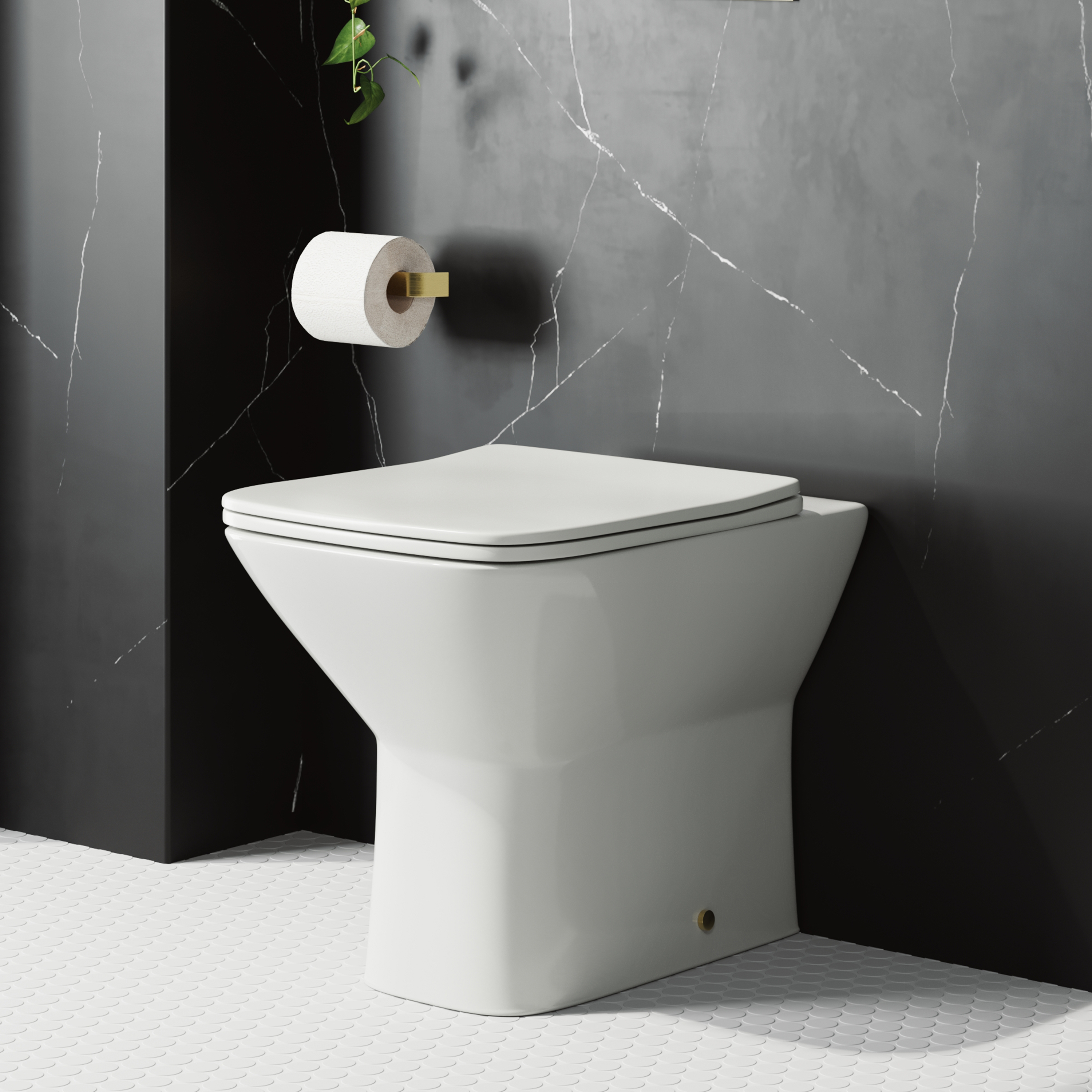 Harbour Alchemy Rimless Back to Wall Toilet & Soft Close Seat