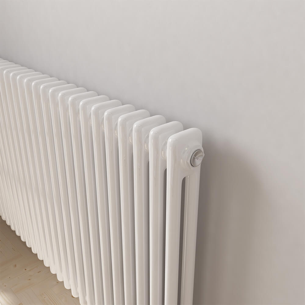 Brenton Olympus Horizontal 2 Column Radiator - White