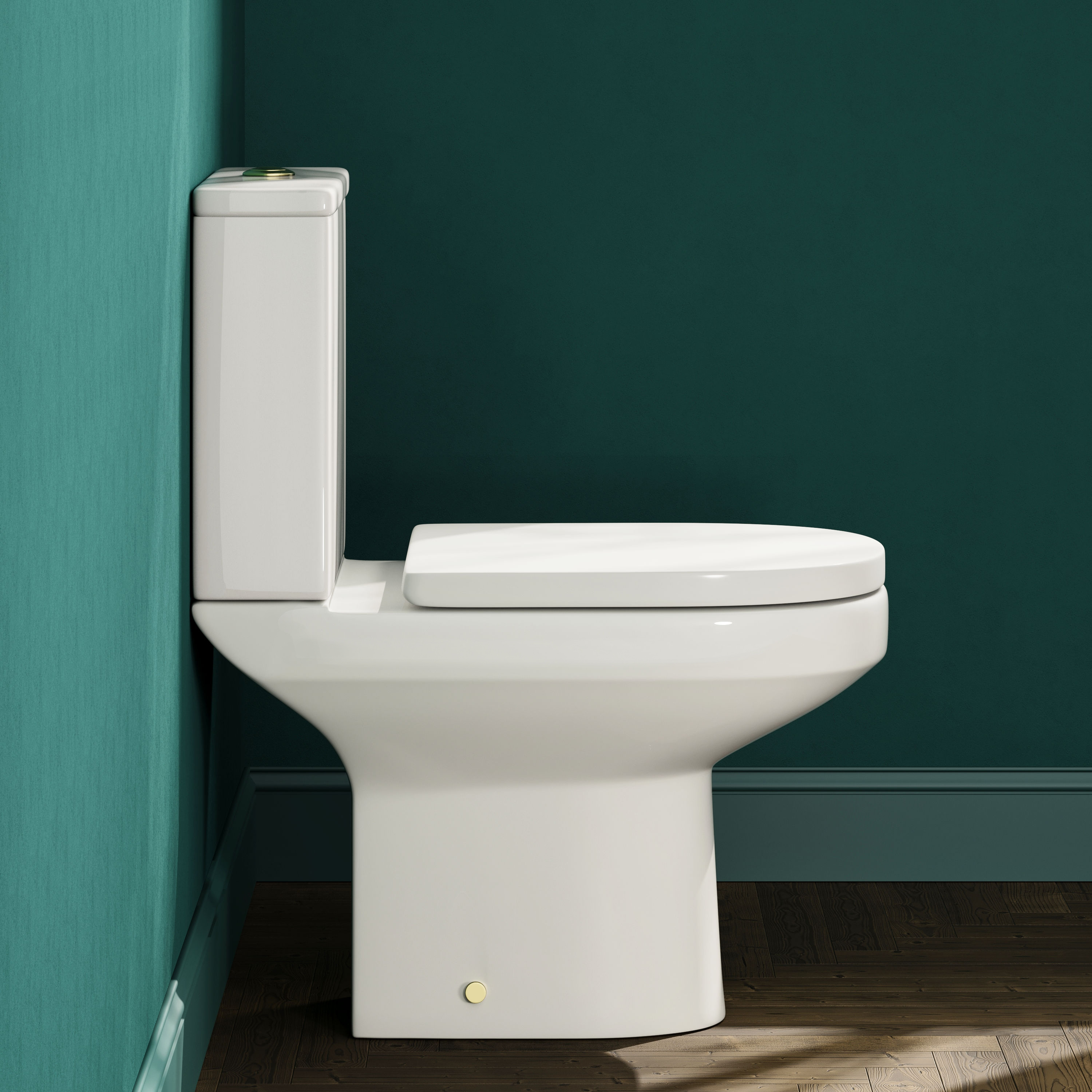 Lorraine Rimless Close Coupled Compact Toilet & Soft Close Seat