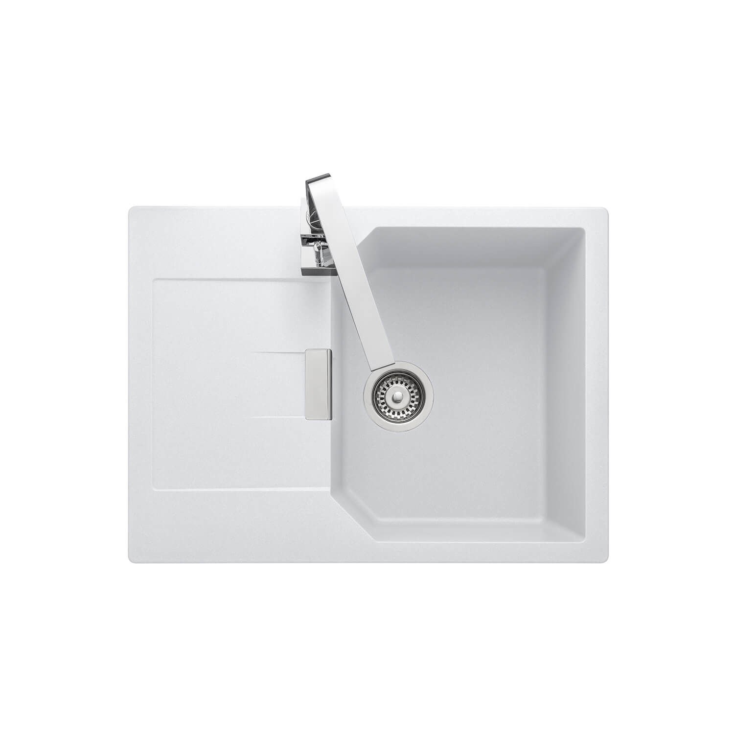 Rangemaster Mayon Ultra Compact 1 Bowl Igneous Granite Kitchen sink & Waste Kit with Reversible Drainer - 690 x 510mm