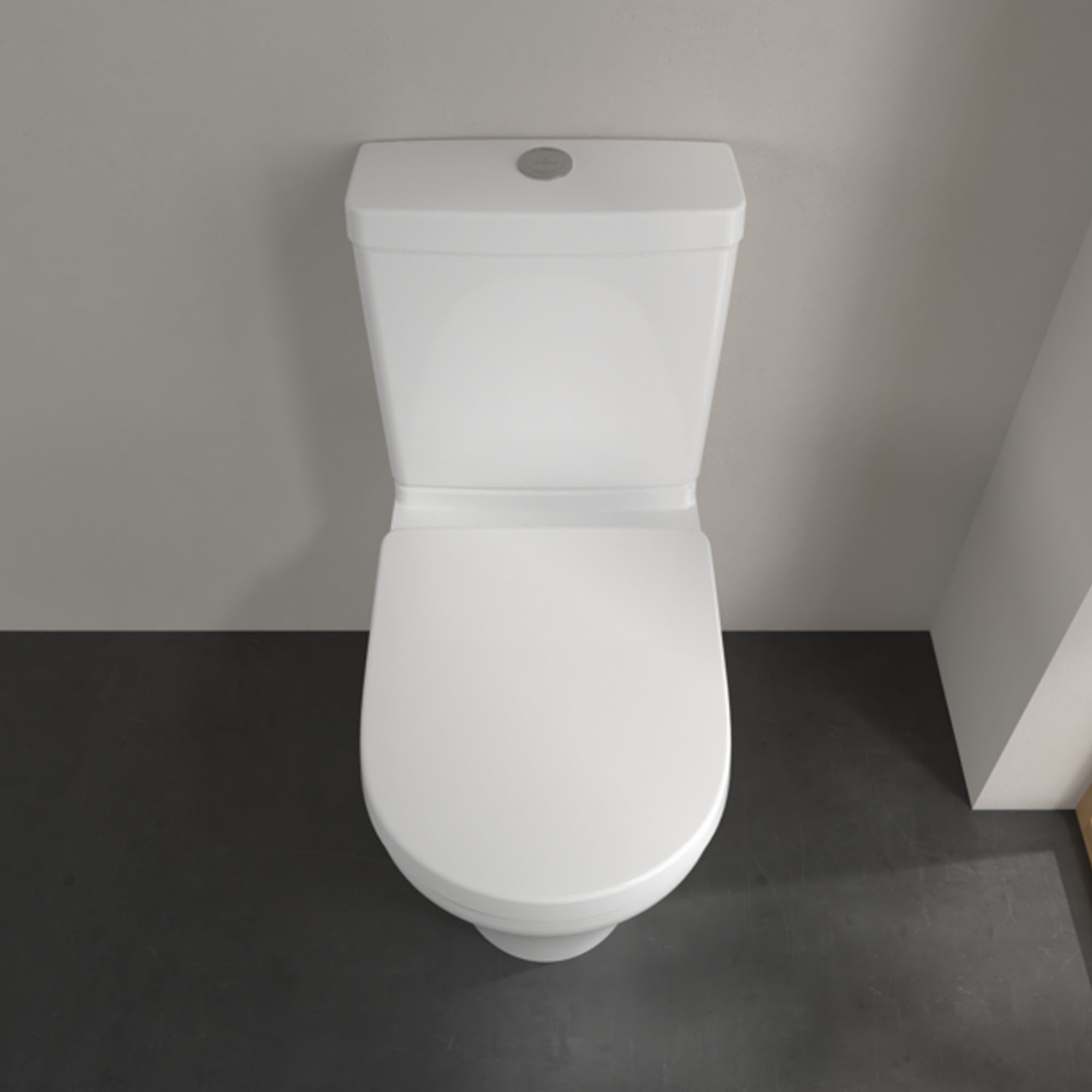 Villeroy & Boch O.novo Comfort Height Rimless Closed Coupled Toilet with Soft Close Toilet Seat