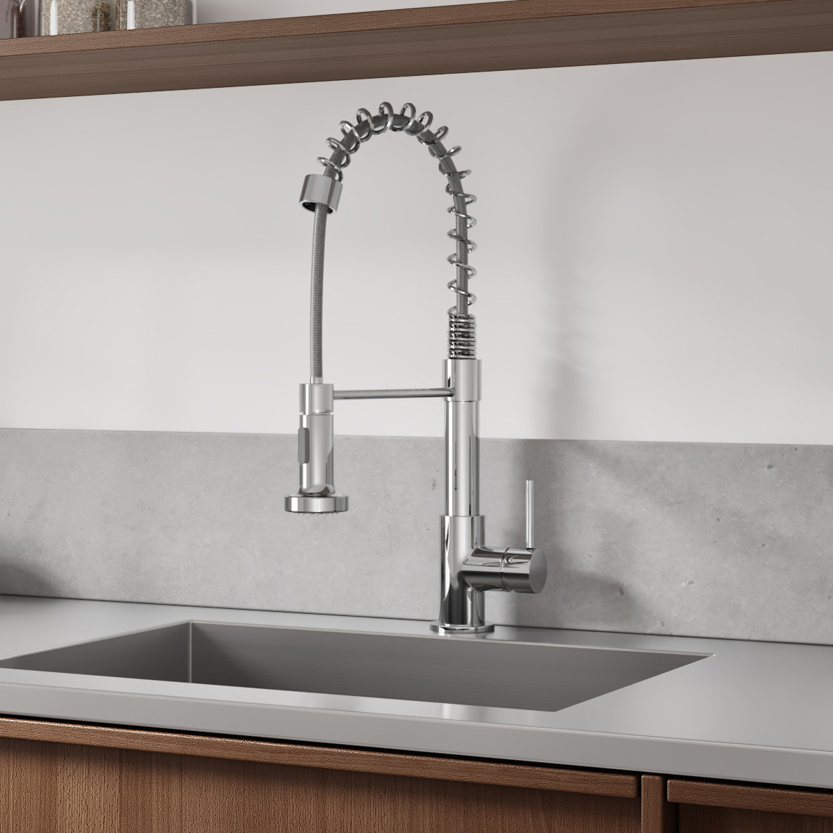 Vellamo FlexiSpray Kitchen Sink Mixer with Flexible / Movable Multi-Function Spray