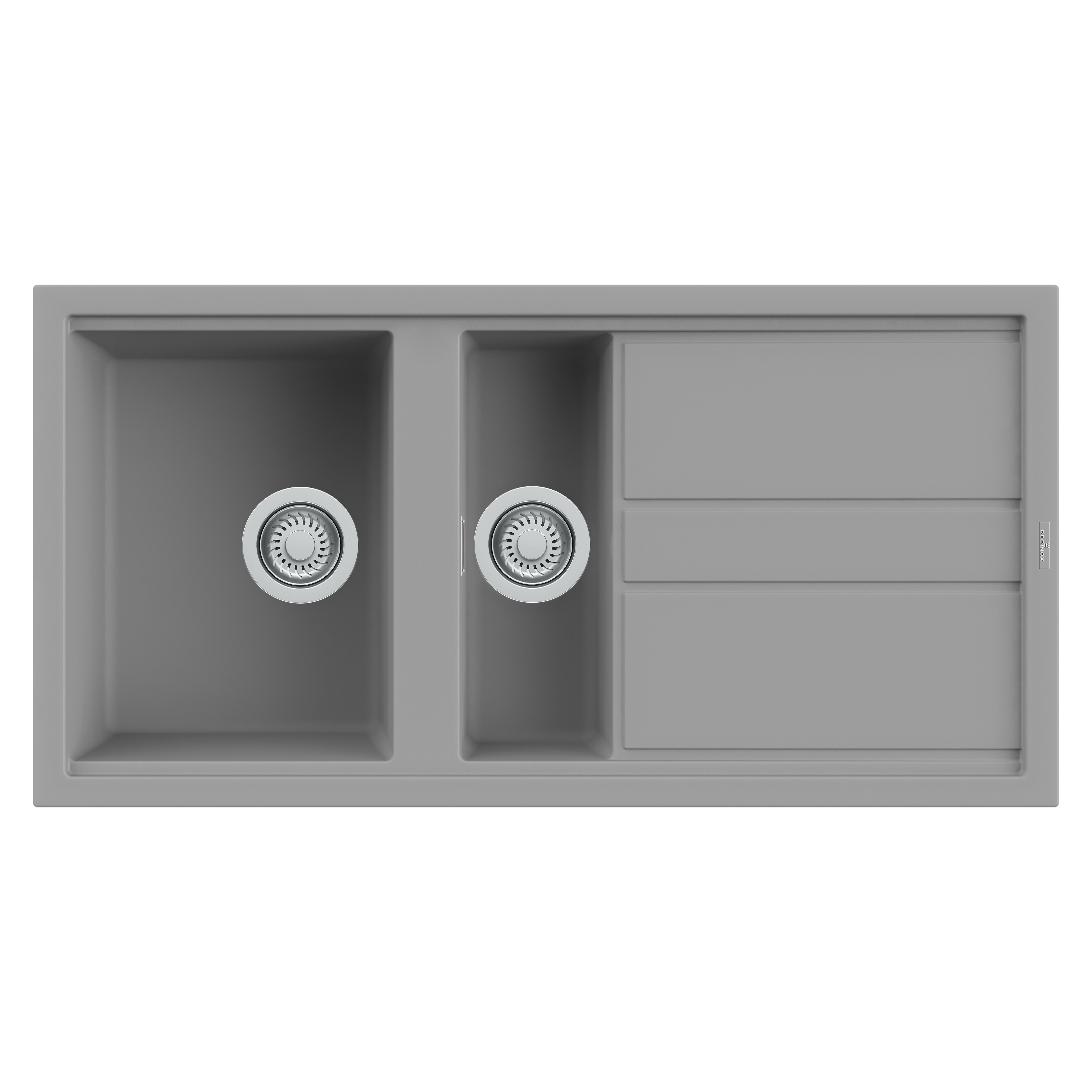 Reginox Best 475 1.5 Bowl Granite Composite Kitchen Sink & Waste Kit with Reversible Drainer - 1000 x 510mm - SOPHIE 1651