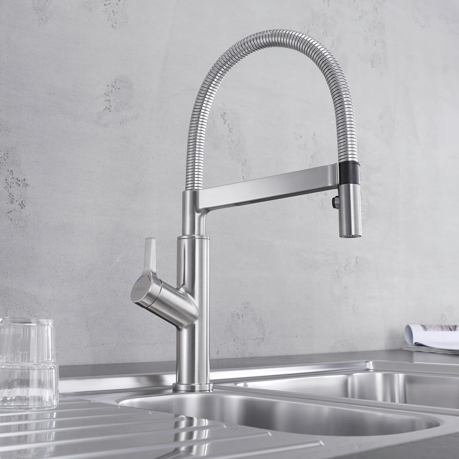 Blanco Solenta-S Semi-Professional Pull Out Kitchen Mixer Spray Tap