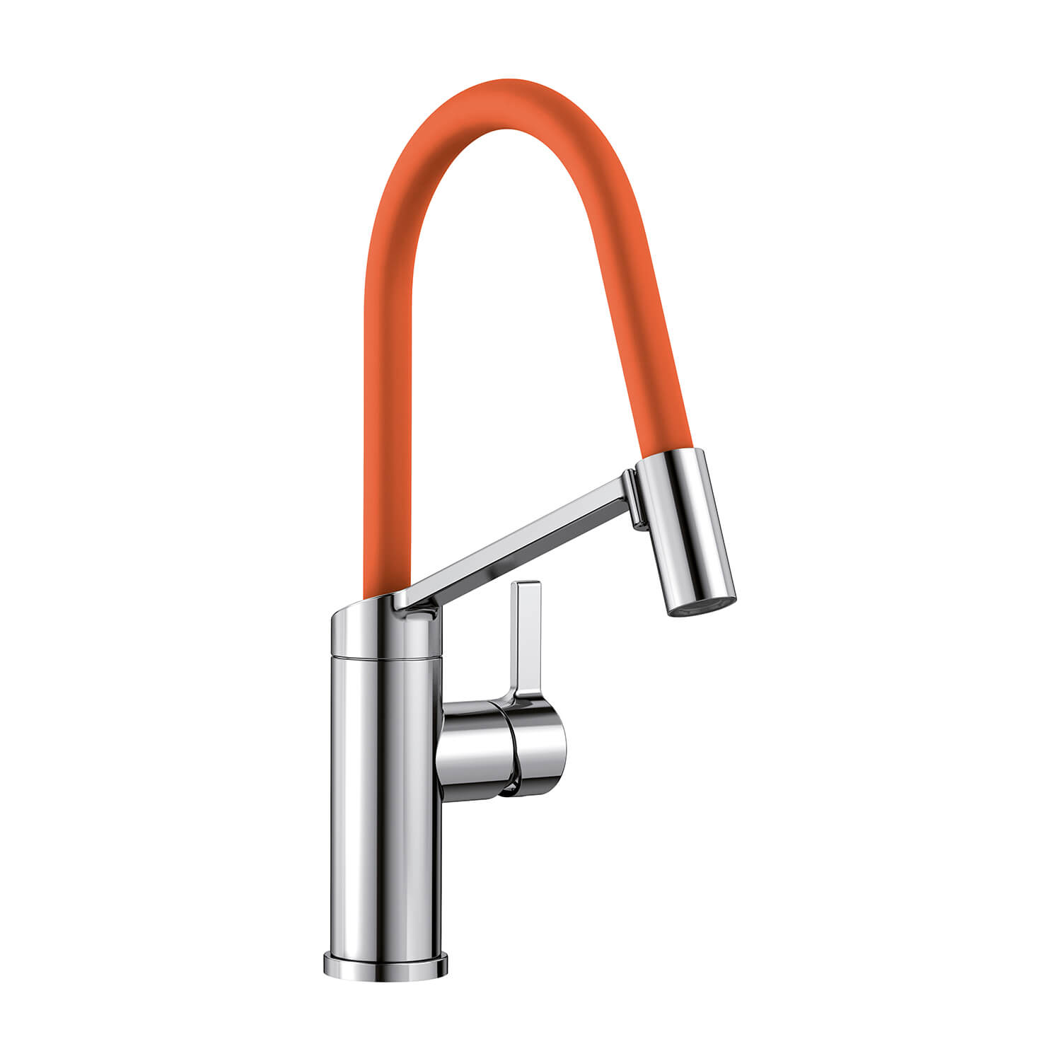 Blanco Viu-S Single Lever Chrome Mono Pull Out Kitchen Mixer Tap with Replaceable Hose