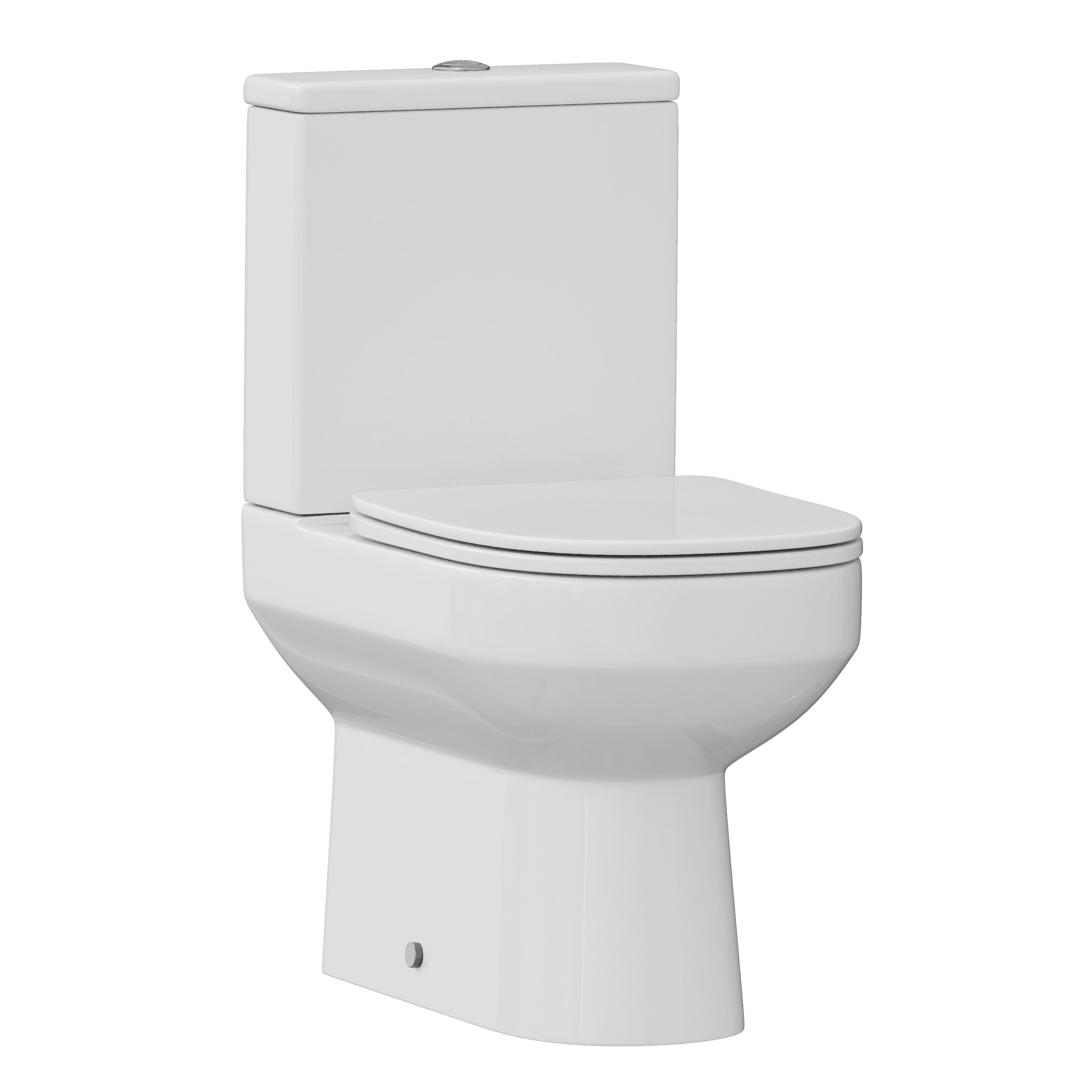 Lorraine Rimless Back To Wall Close Coupled Toilet & Soft Close Seat