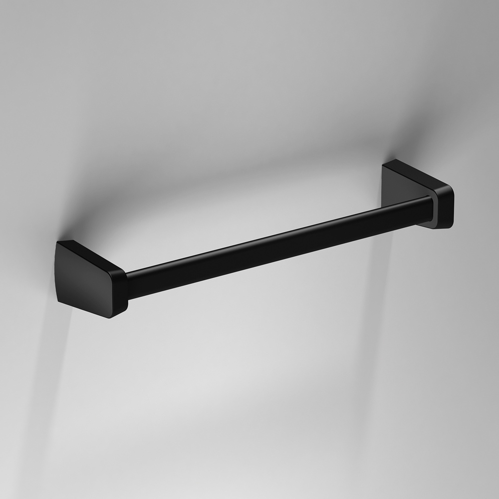 Sonia S6 Black Towel Rail - 320mm