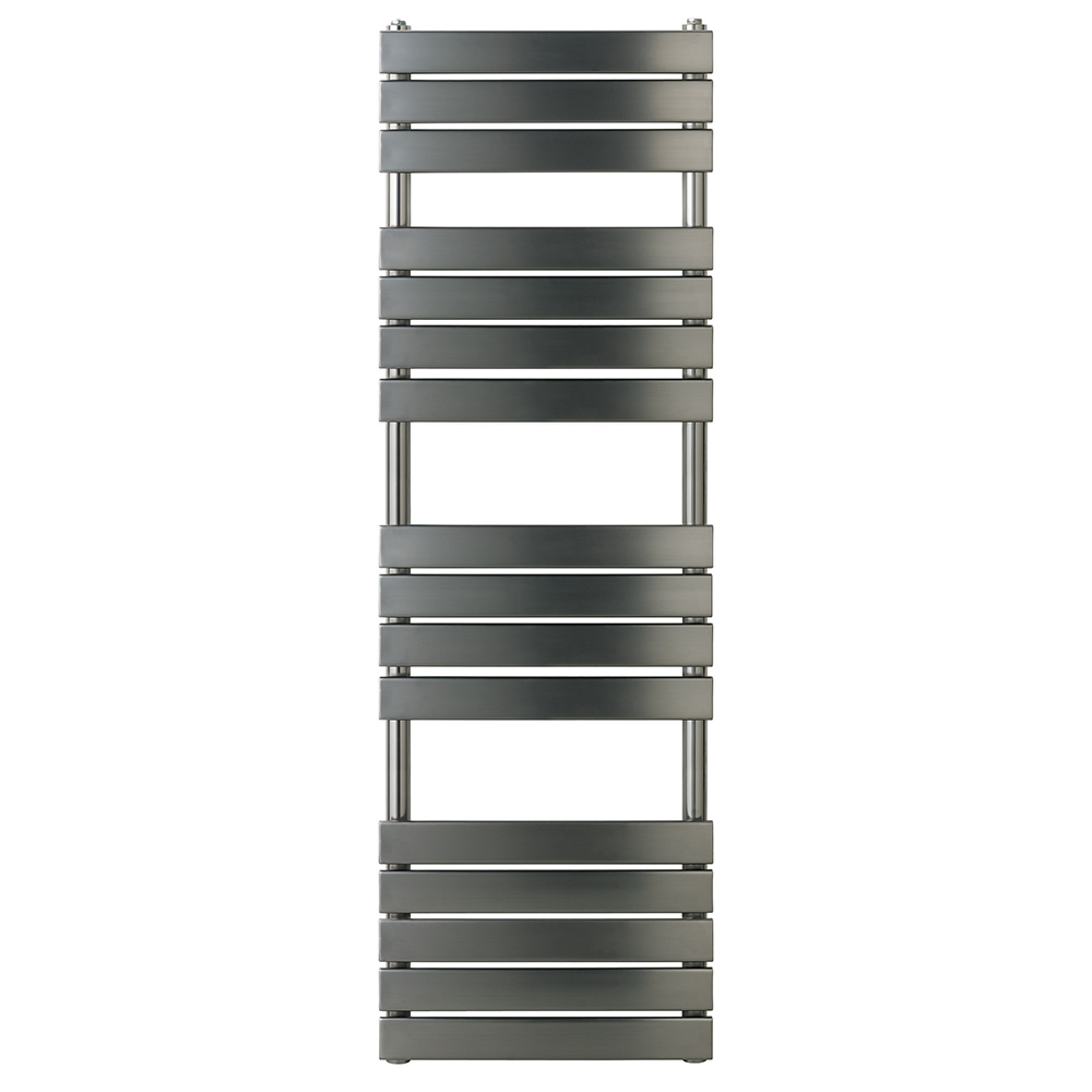 EliteHeat Steel Designer Heated Towel Rail Radiator - Brushed Black