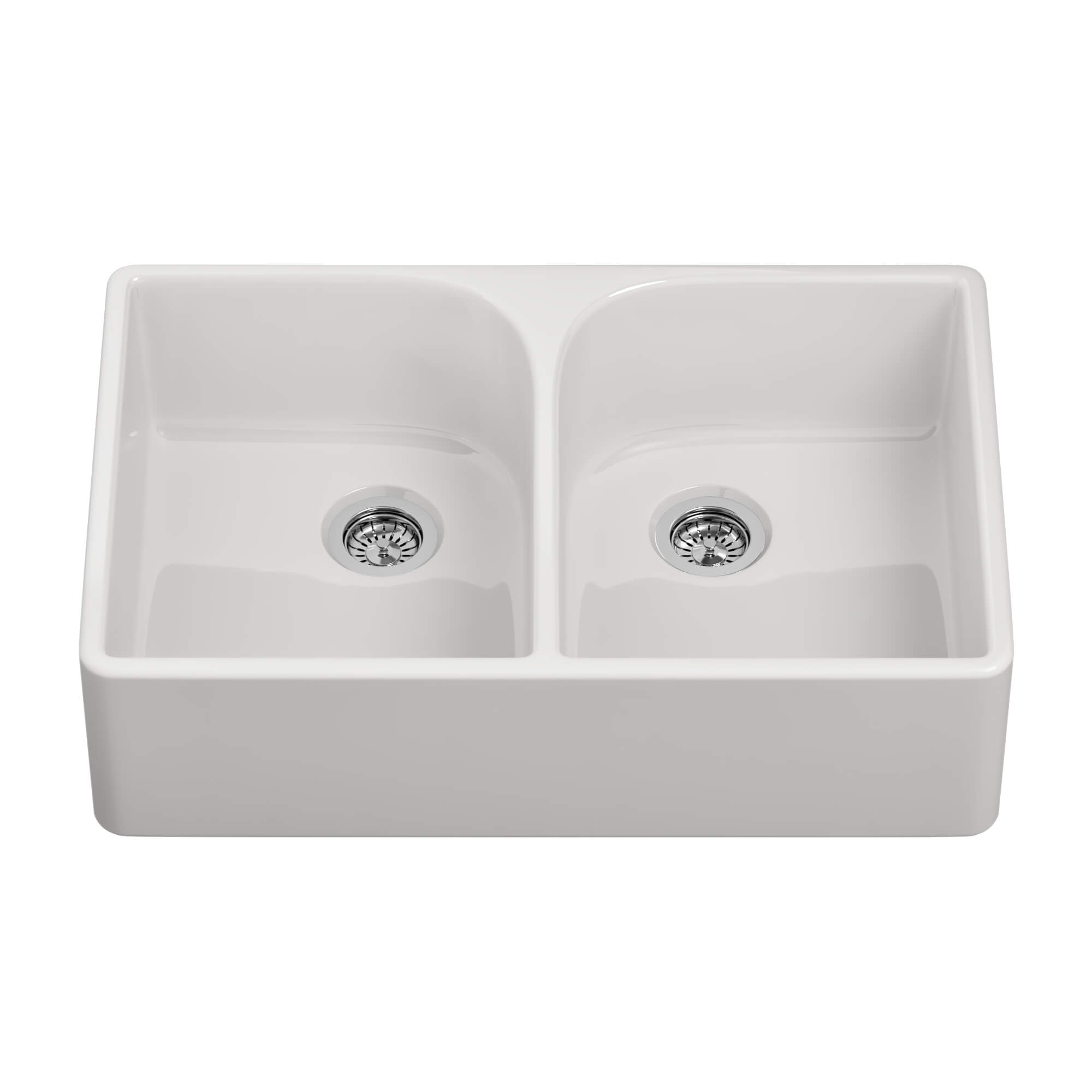 Butler & Rose Ceramic Fireclay Double Belfast Kitchen Sink - 795 x 500mm