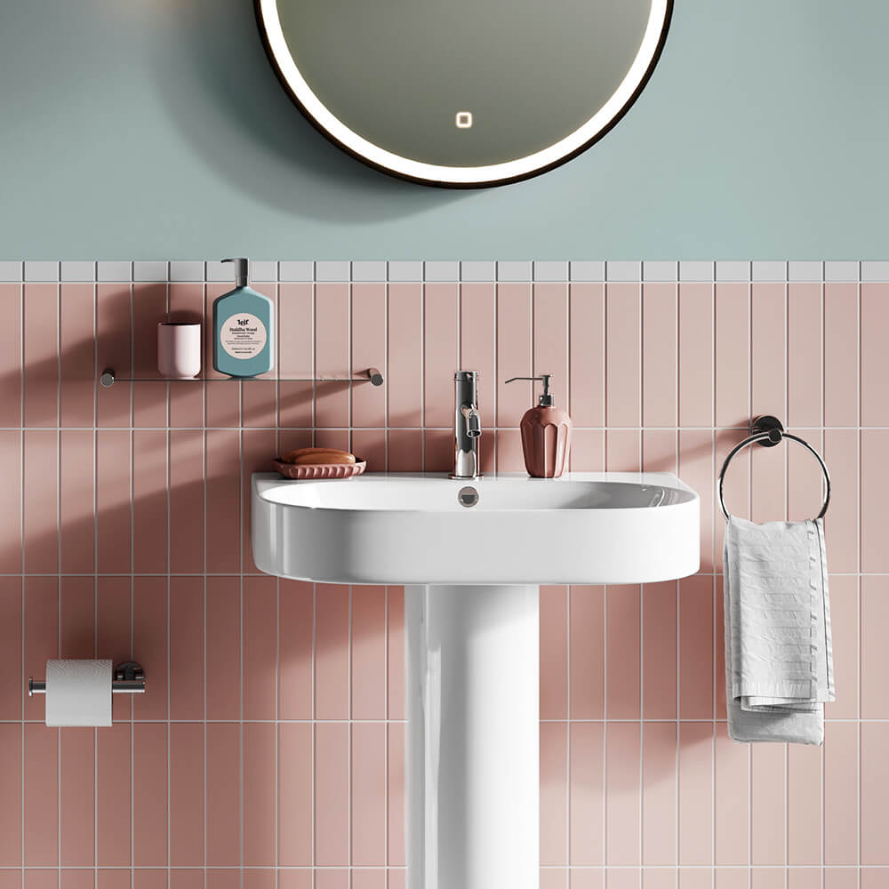 Britton Bathrooms Hoxton Towel Ring - Chrome