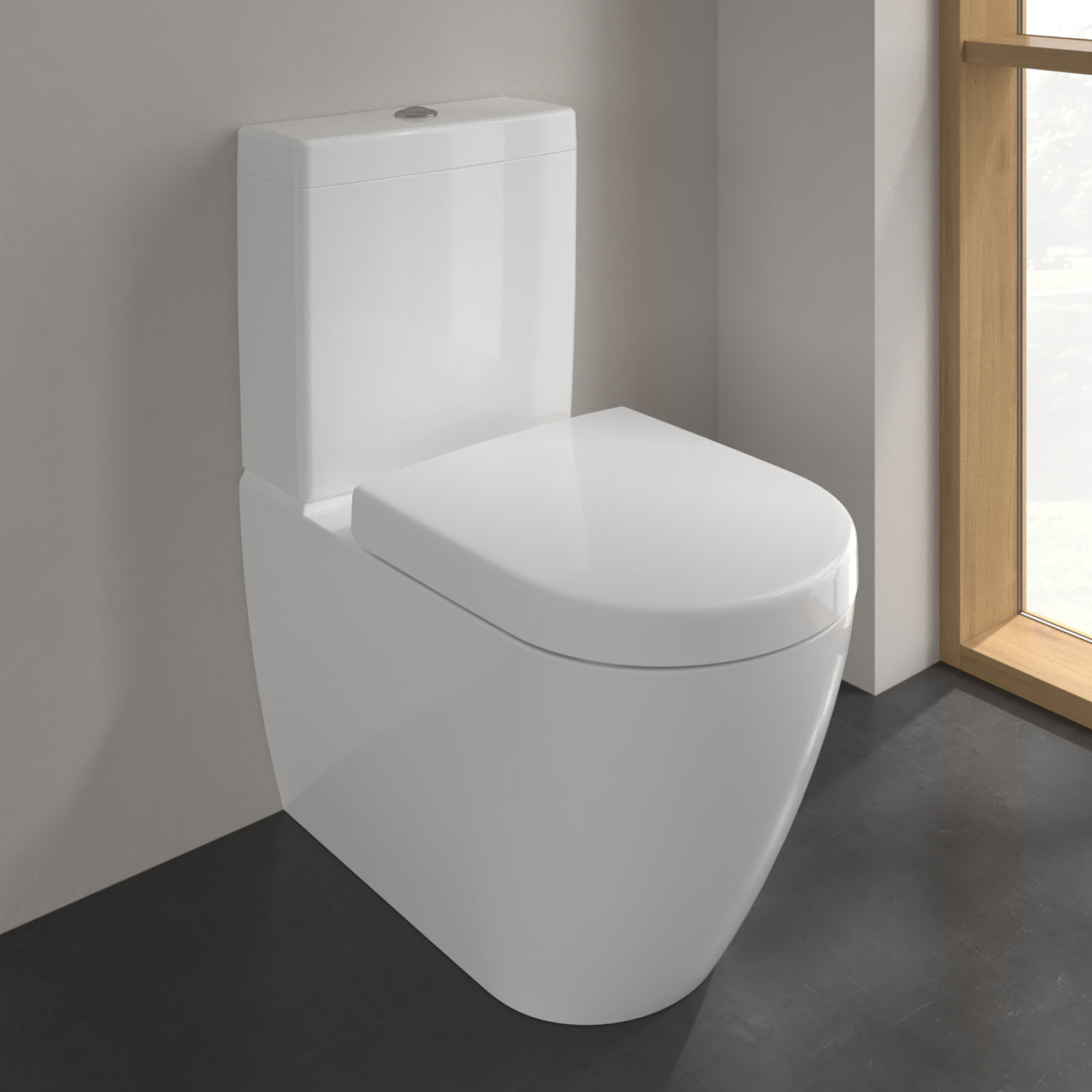 Villeroy & Boch Subway 2.0 Rimless Fully Back to Wall Close Coupled Toilet & Soft Close Seat