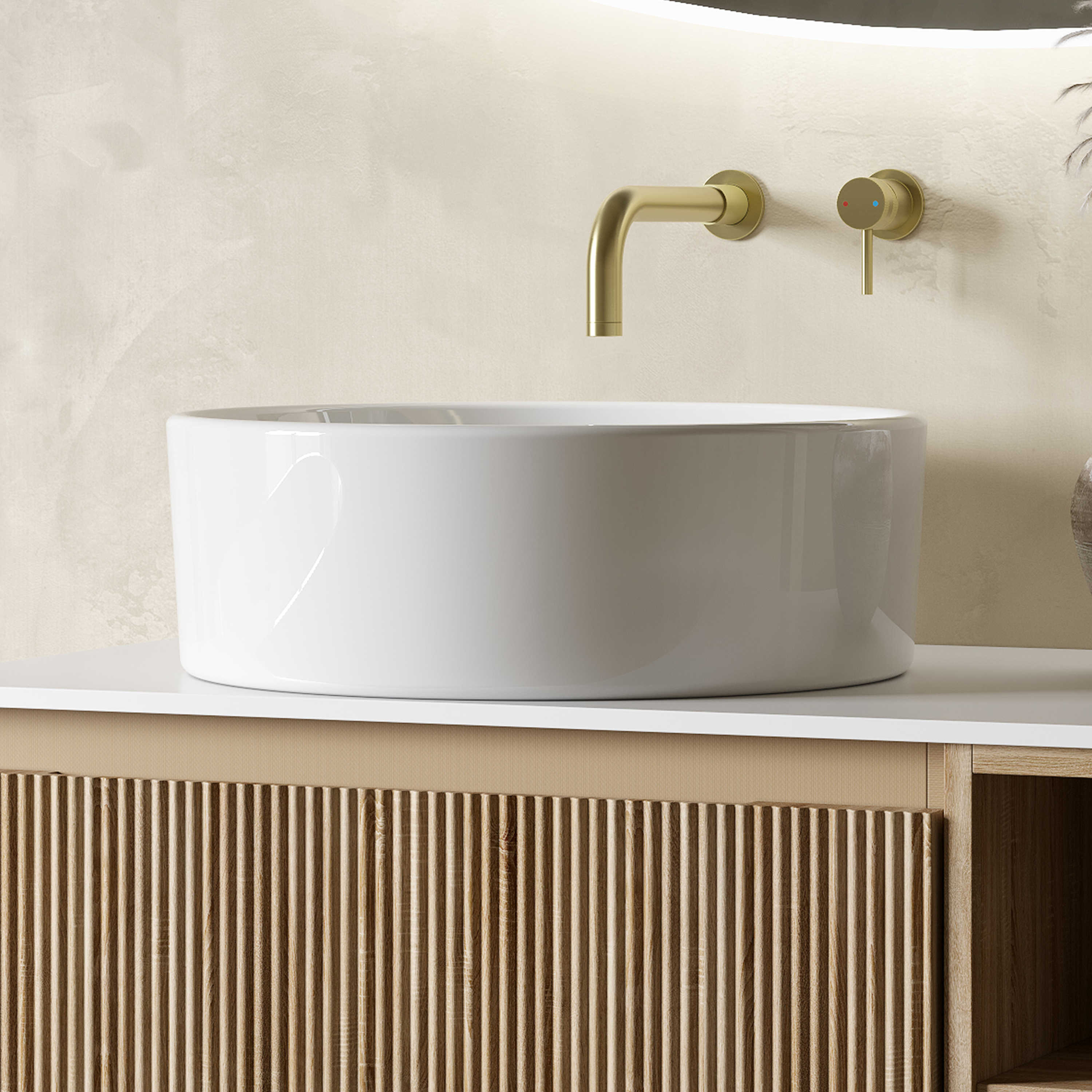 Sophia Round Countertop Basin - 410mm