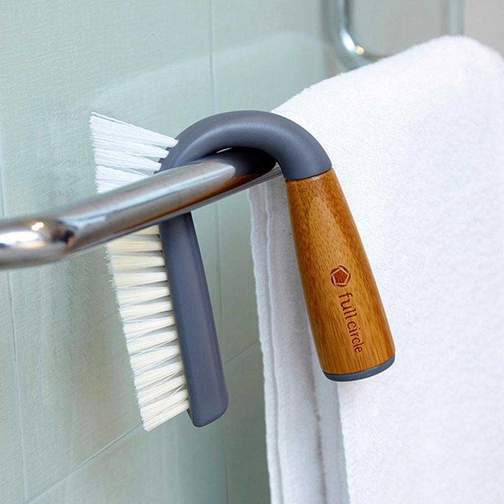 Full Circle Grunge Buster Grout & Tile Brush - Grey