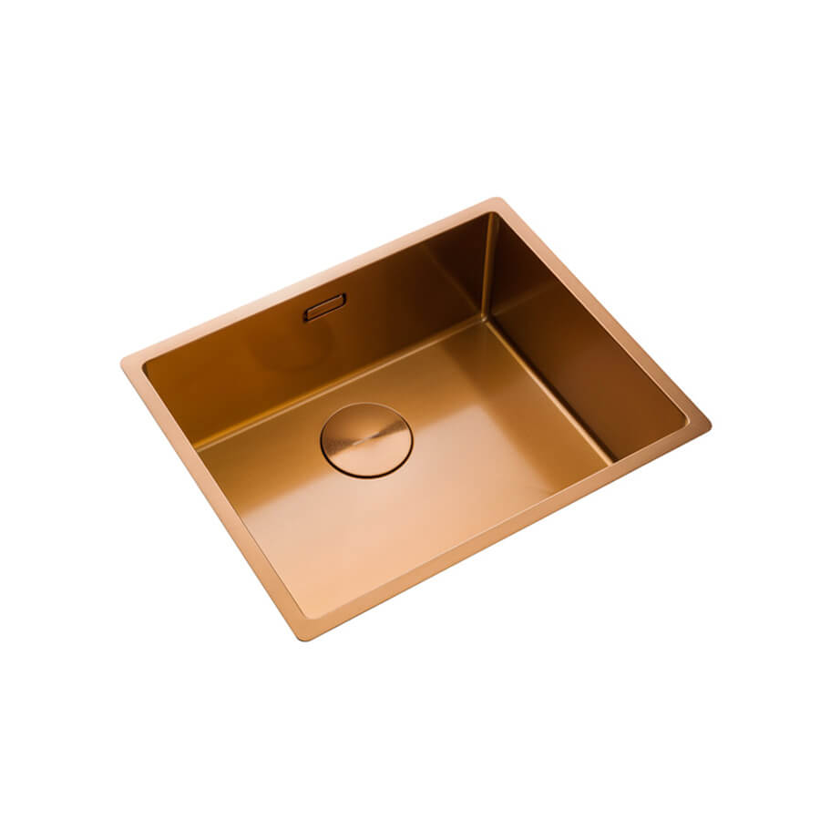 Rangemaster Spectra 1 Bowl Inset or Undermount Stainless Steel Kitchen Sink & Waste - 540 x 440mm