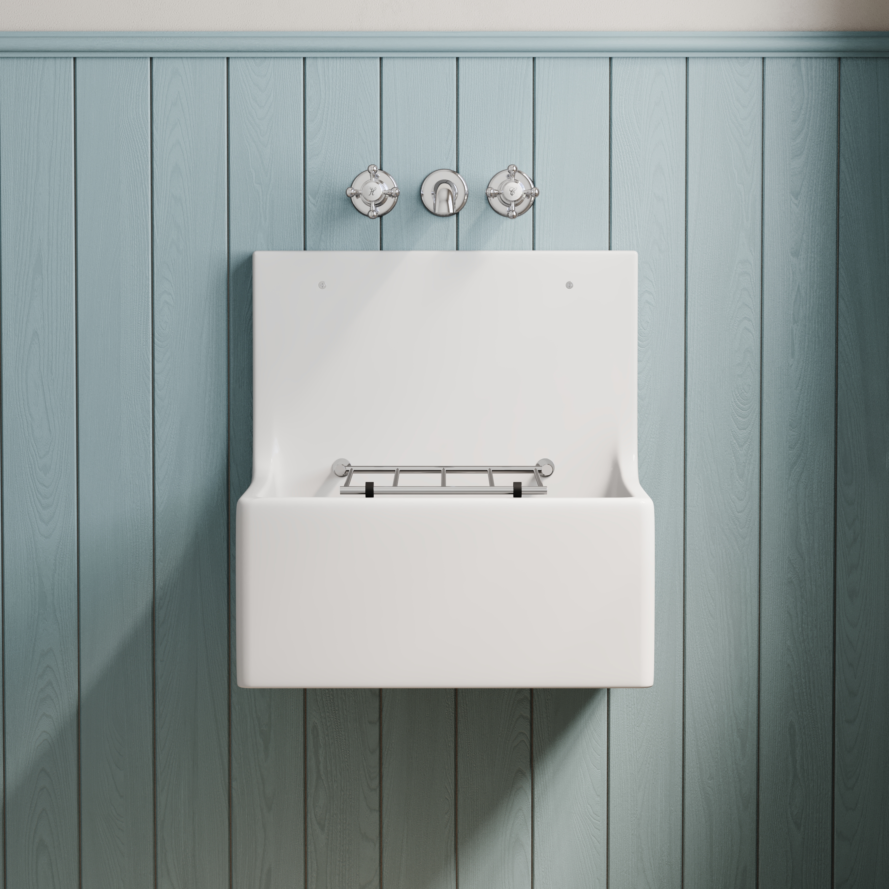 Butler & Rose Ceramic Fireclay Cleaner Sink - 515 x 393mm