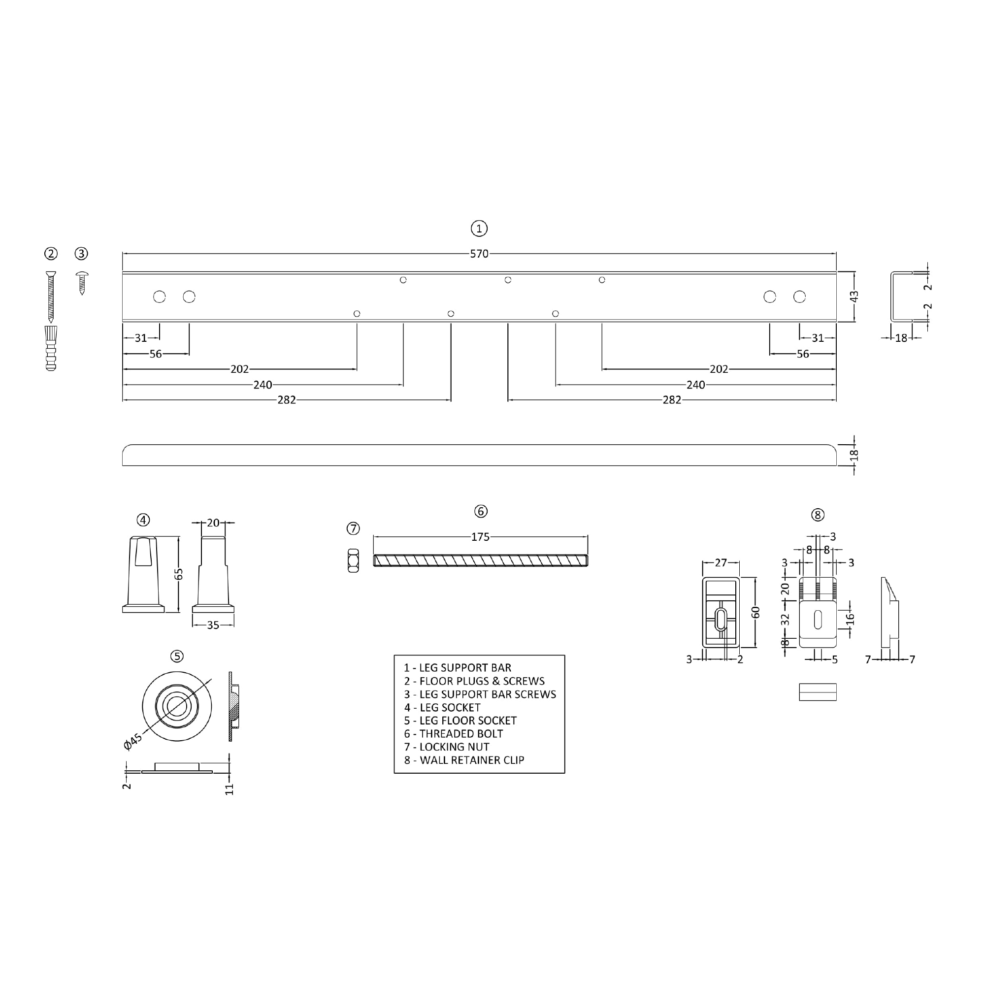 Emily Modern Bathroom Suite with Rimless Toilet 