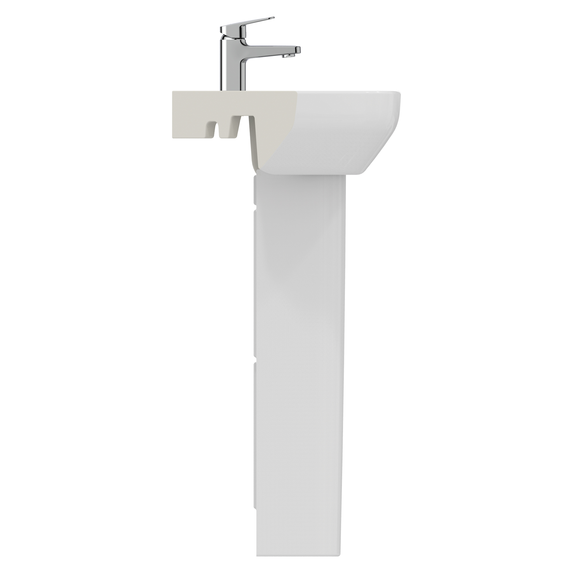 Ideal Standard i.life A Corner 450mm Cloakroom Basin & Full Pedestal
