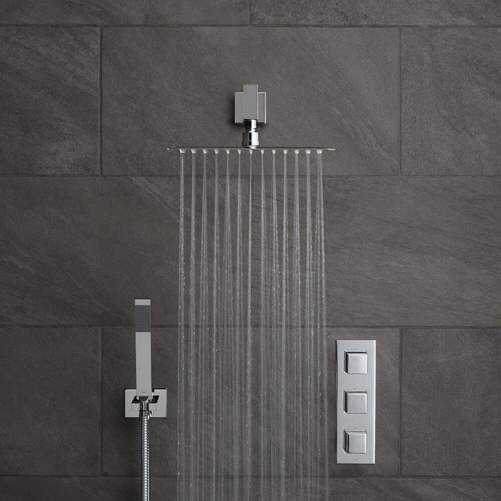 Vado Tablet Notion Vertical Concealed Thermostatic Shower Valve Package 13