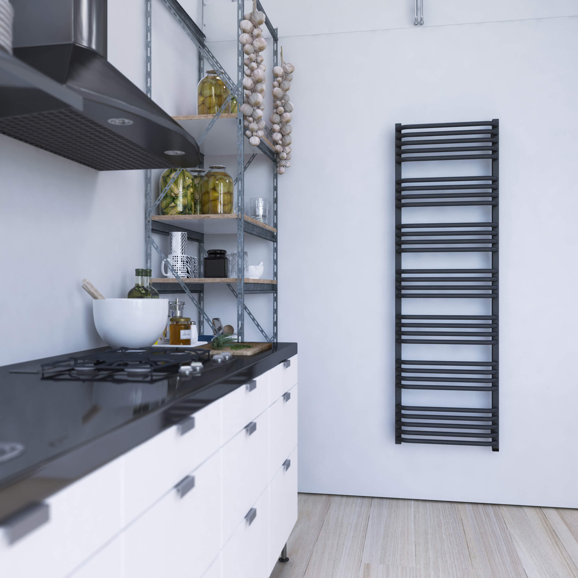 Terma Alex One Electric Heated Towel Rail with Heating Element